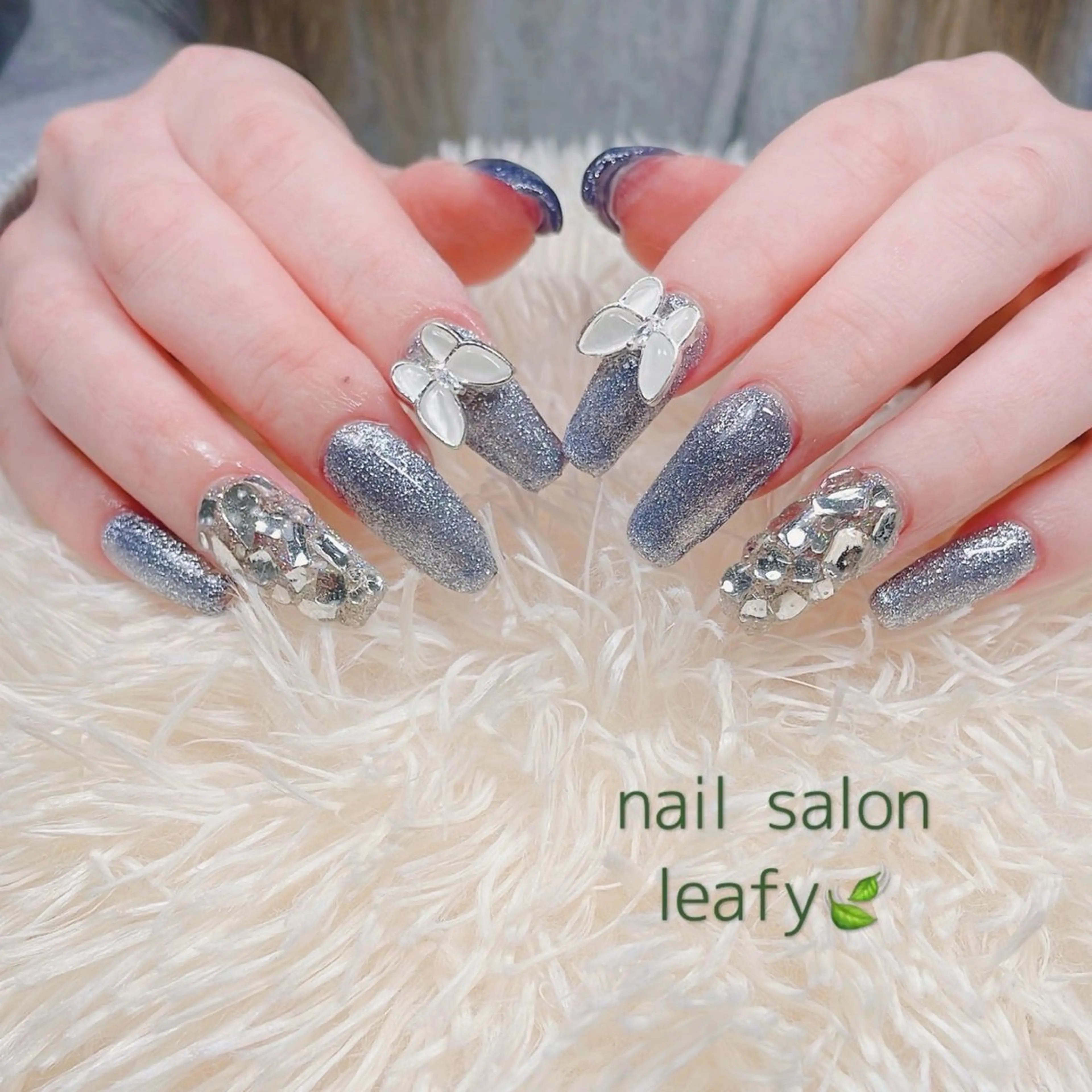 ネイル マグネットネイル ネイルチップ ネイルサロン leafyのネイルデザイン