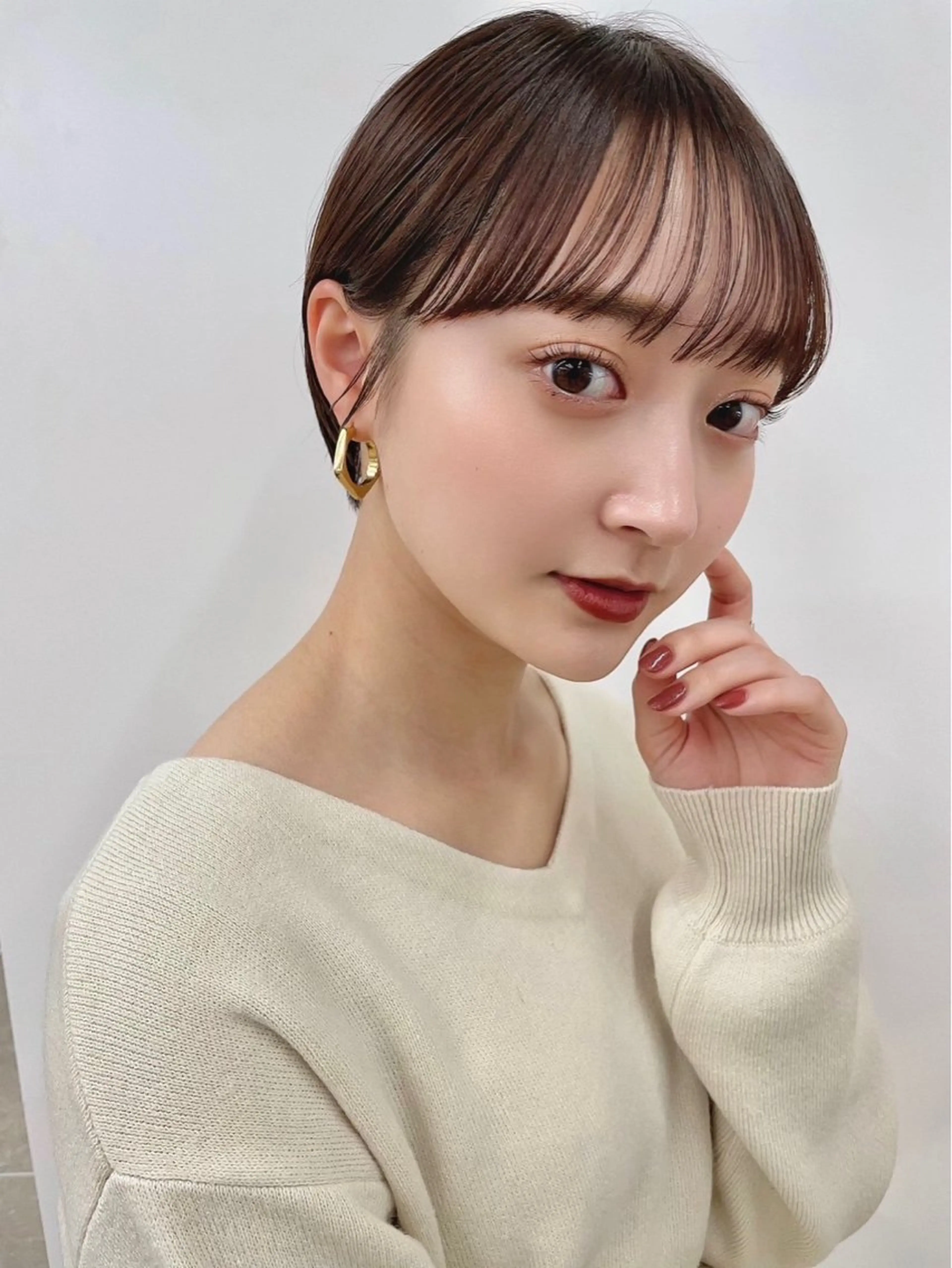 ショート カット トリートメント 井上 一青のヘアスタイル