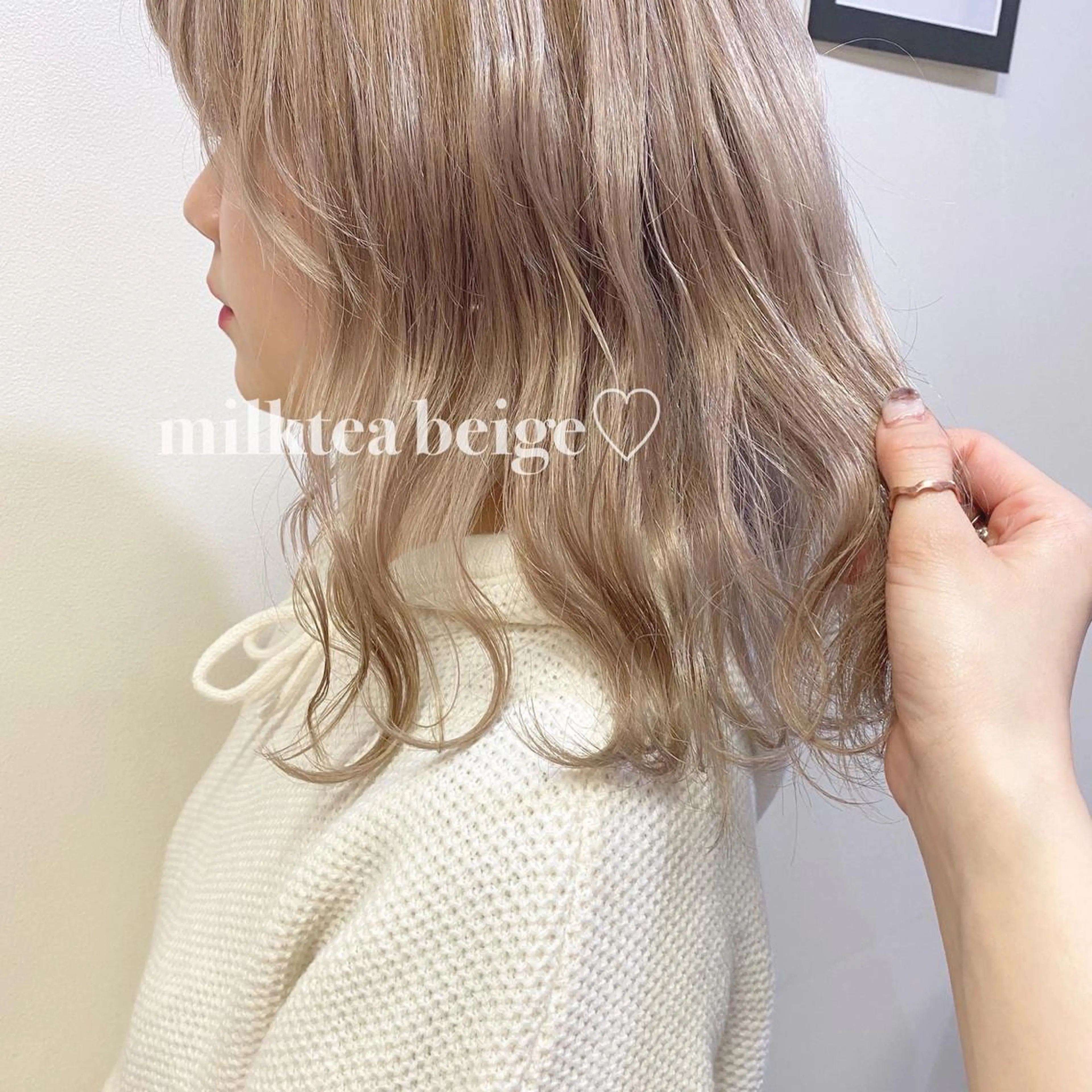 セミロング ヘアセット 似合わせ提案サラ艶♡ 彩華のヘアスタイル