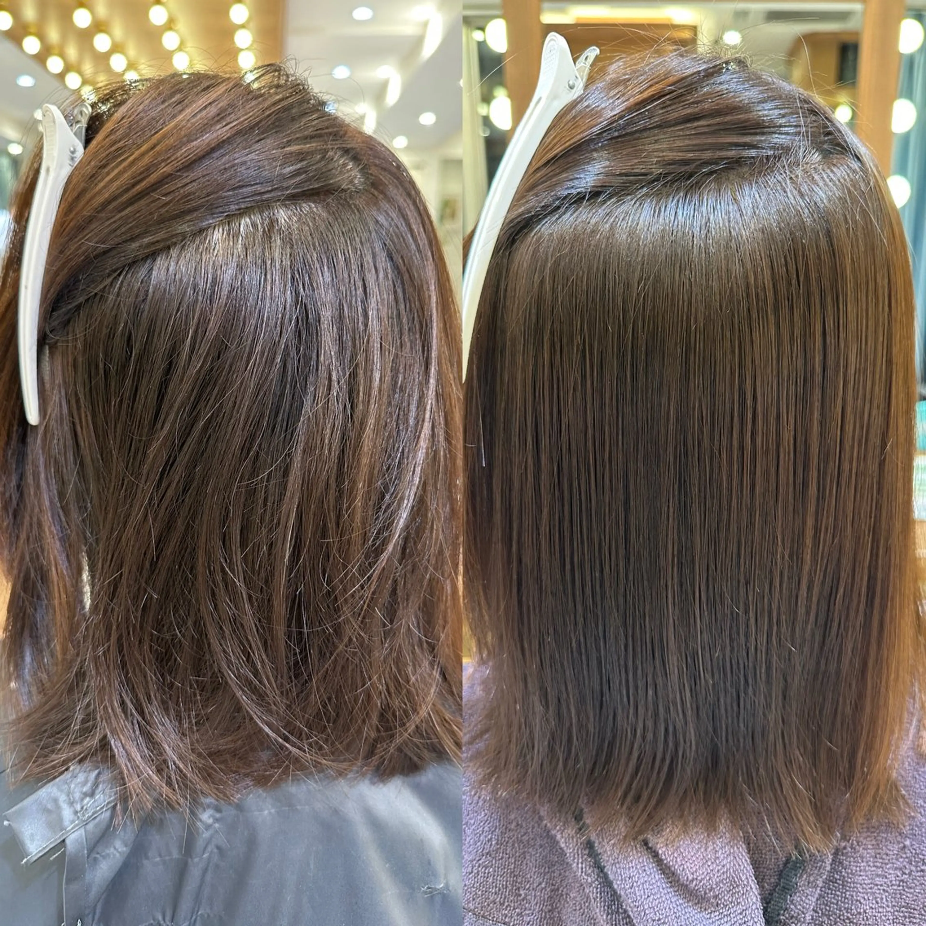 ミディアム 髪質改善 縮毛矯正 カット 縮毛矯正 トリートメント taiga ショート /レイヤー/矯正🌈のヘアスタイル