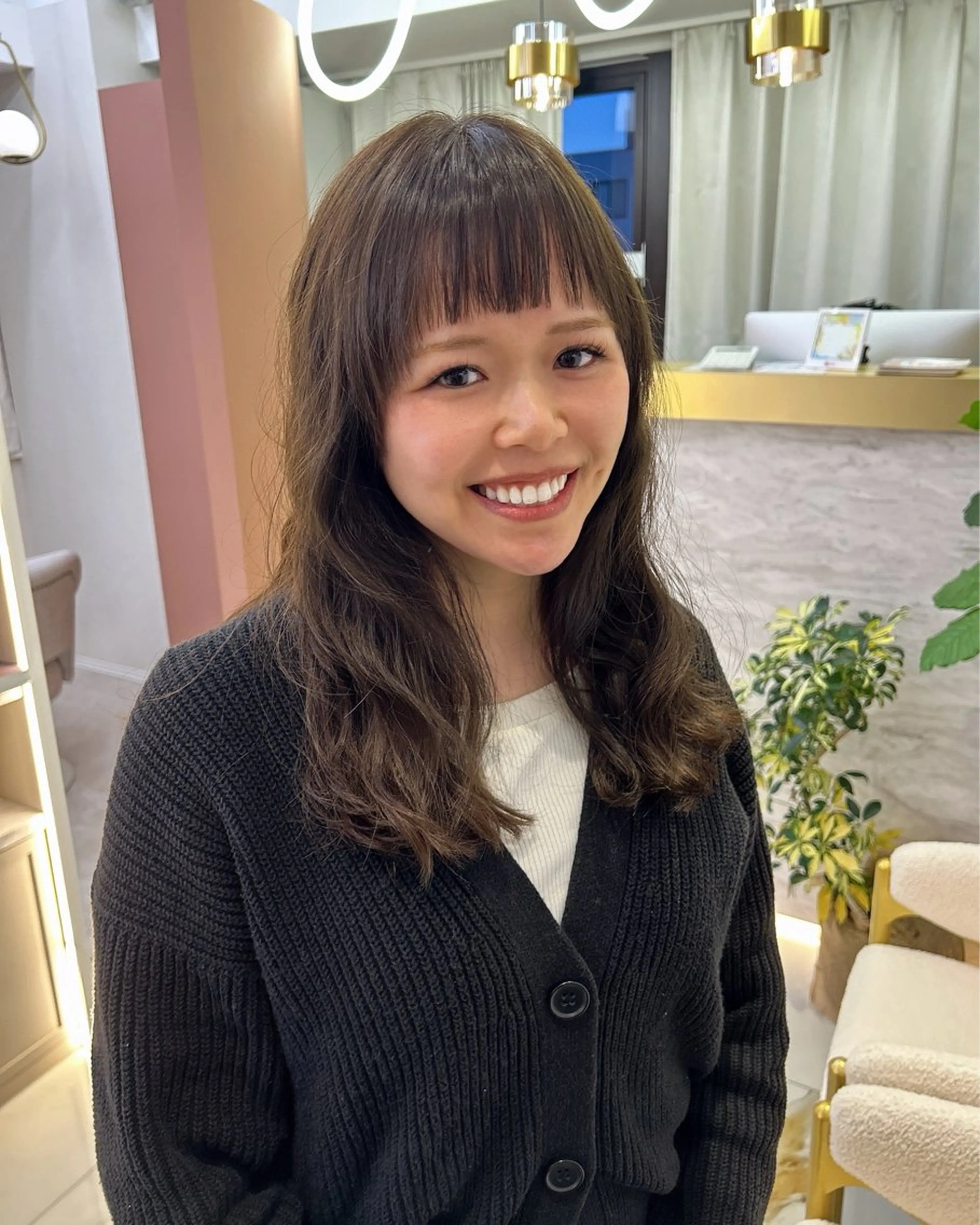 セミロング カラー カット ヘアカラー トリートメント 佐合 梨花 / ｅａｕ〈オー〉のヘアスタイル