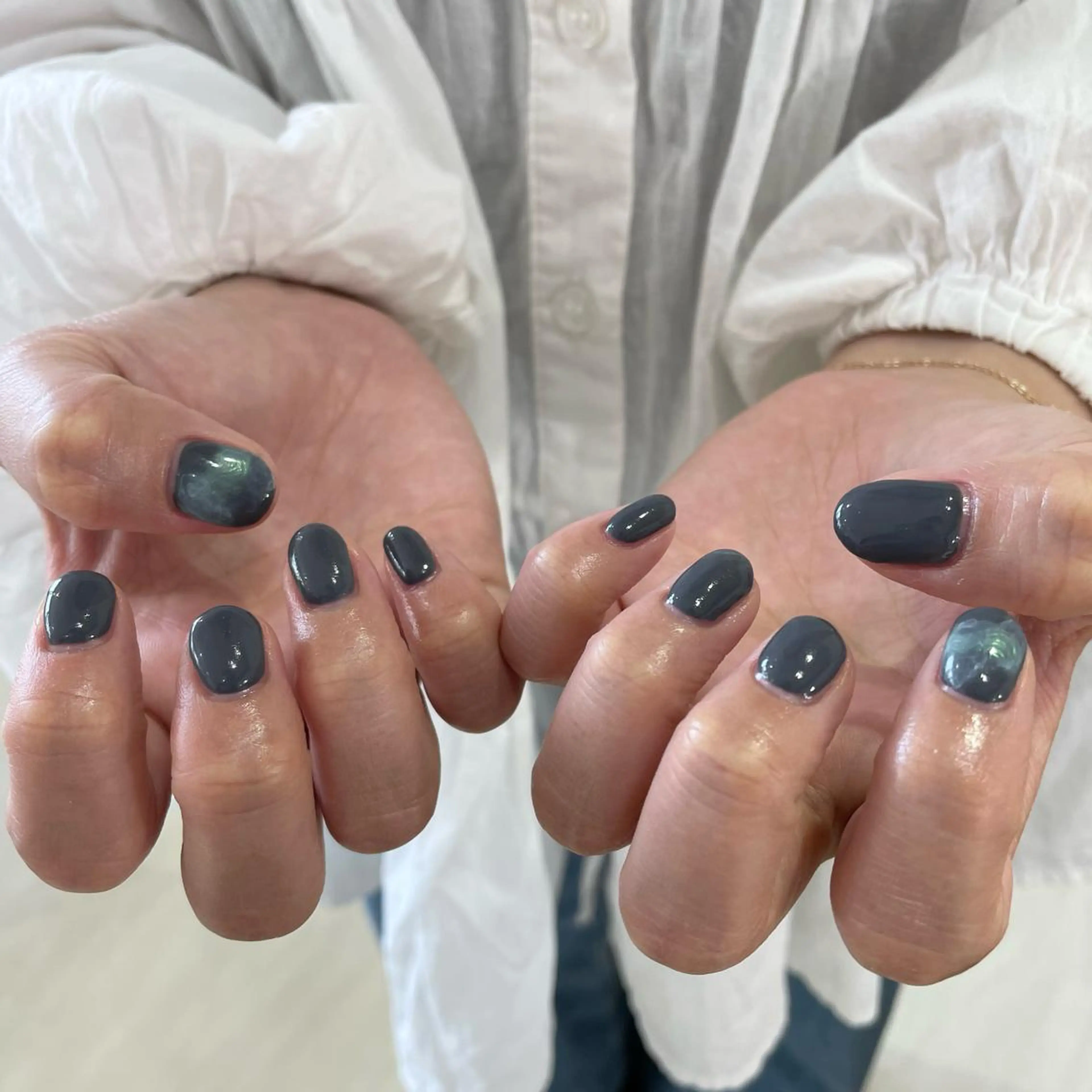 ネイル アートネイル ワンカラーネイル ｵｵﾀｹ ﾚｲﾅのネイルデザイン