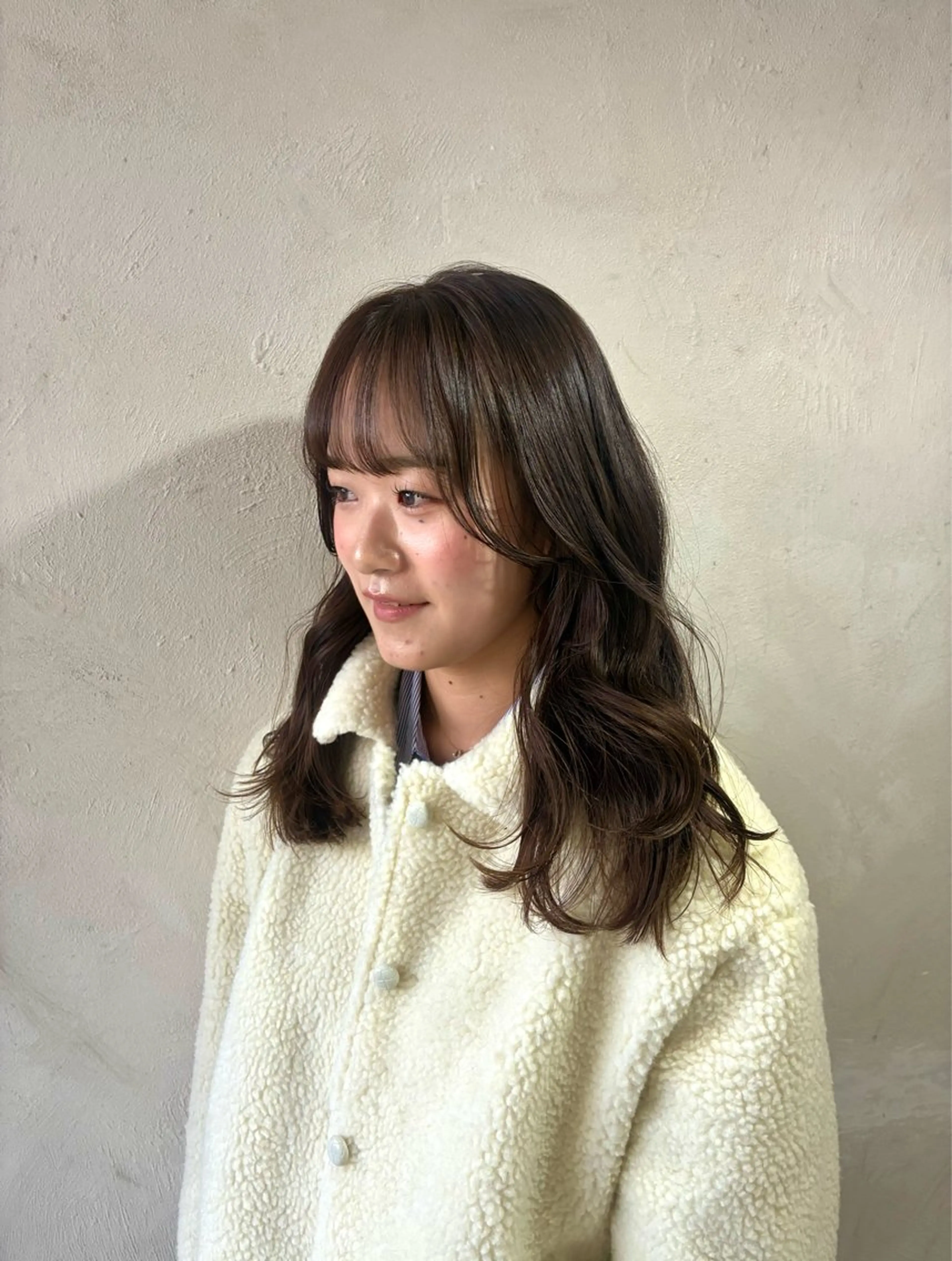 セミロング カラー カット ヘアカラー トリートメント Yucca/ モモコのヘアスタイル