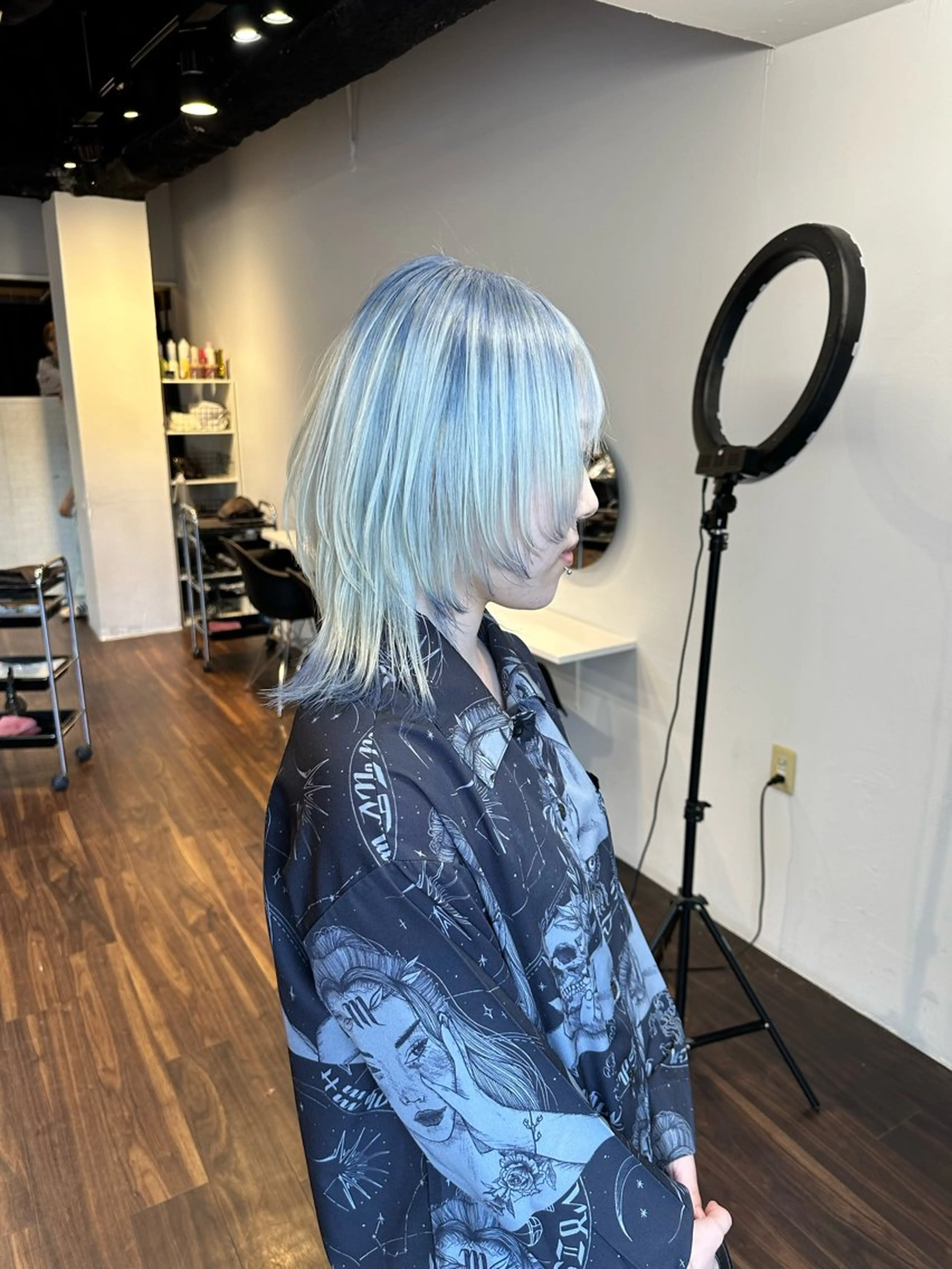 ミディアム カラー カット ヘアカラー トリートメント ワンホンヘア ケラチン/Kaitoのヘアスタイル