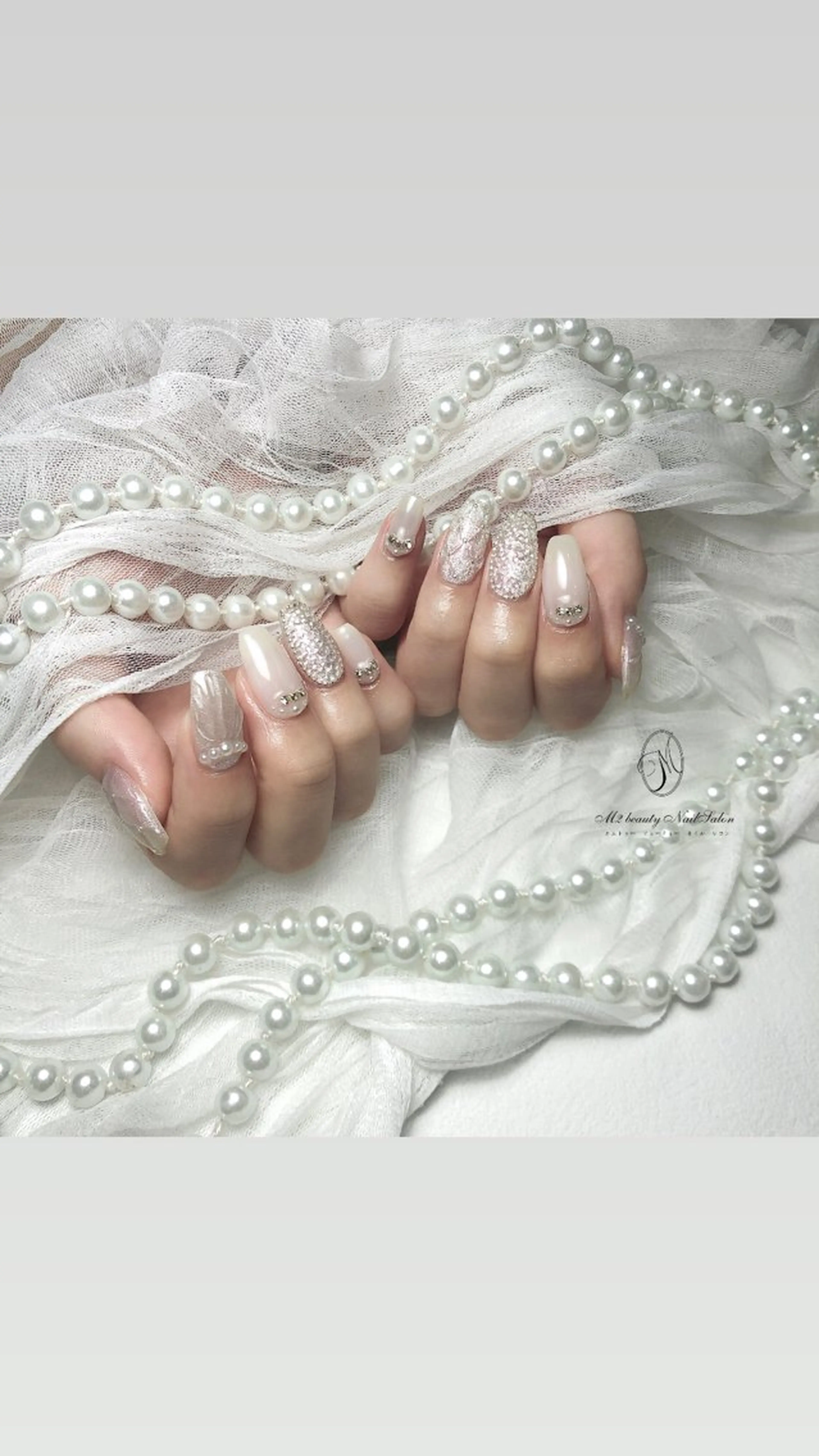 ネイル アートネイル 長さ出し フラッシュネイル ジェルネイル ラメ(グリッター) ハンドネイル M2 beauty Nankaのネイルデザイン