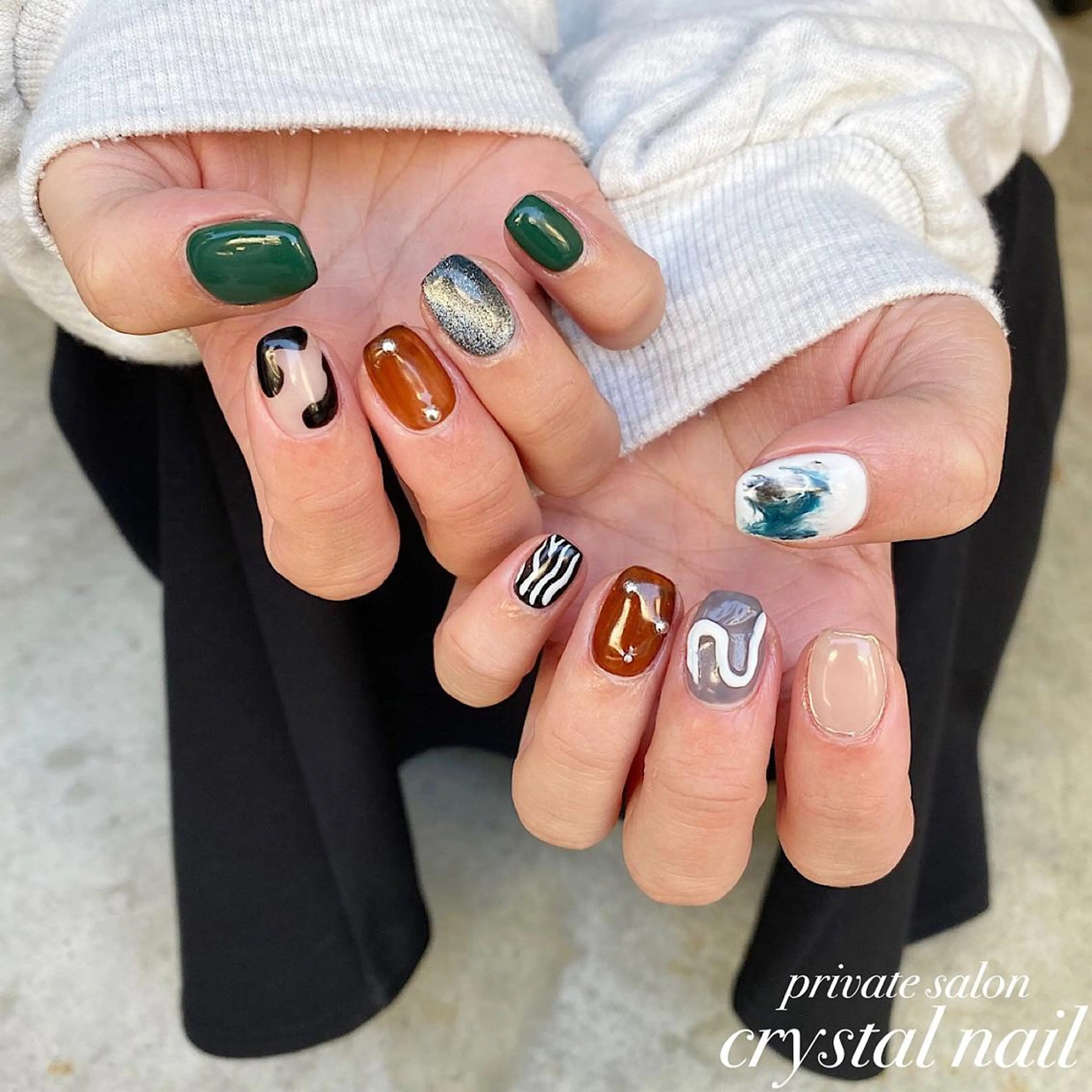 ネイル Crystal Nailのネイルデザイン