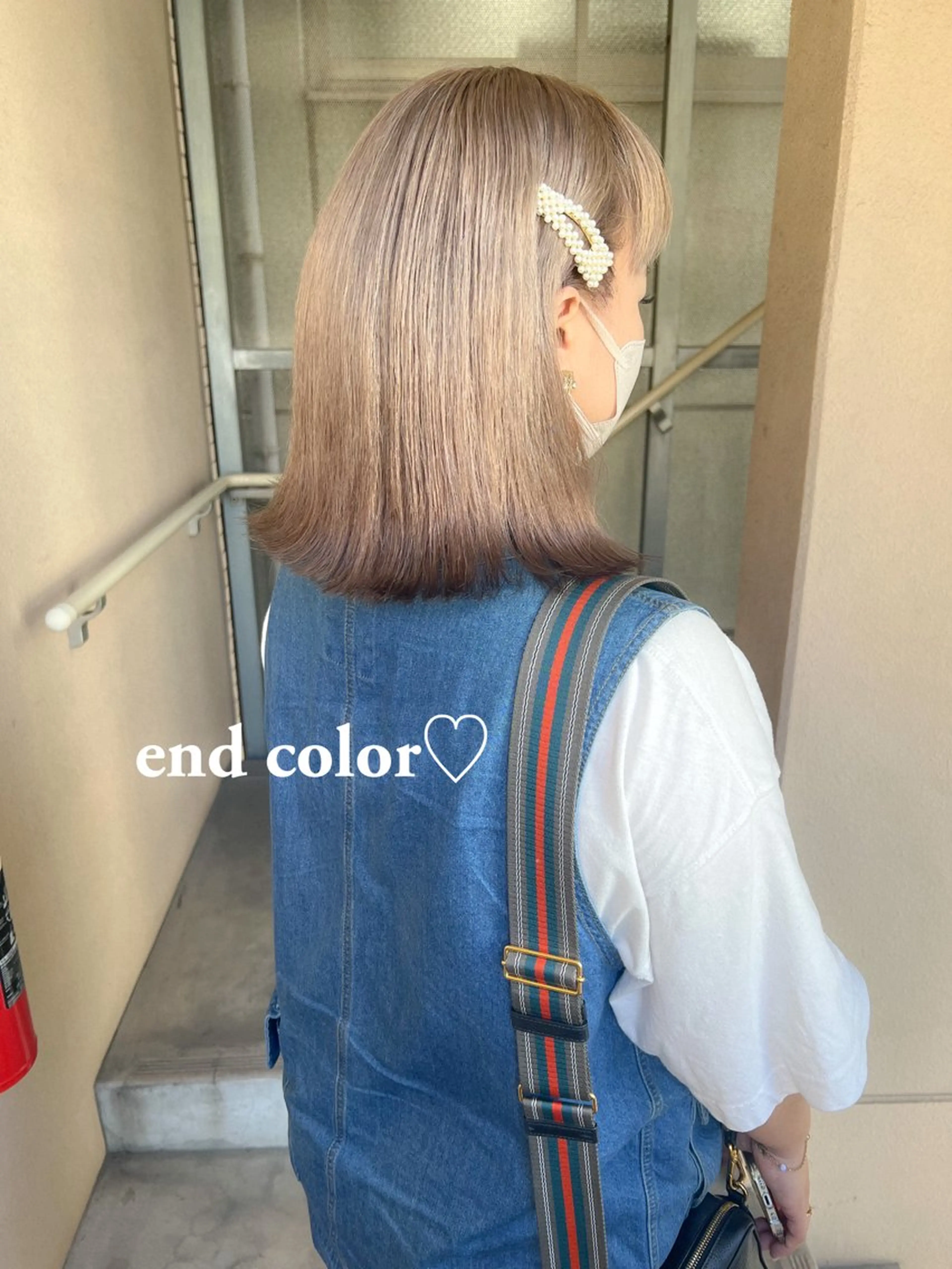 ミディアム カラー ブラウンカラー ハイトーンカラー ヘアカラー カラーパティシエ facce🌼ikoのヘアスタイル