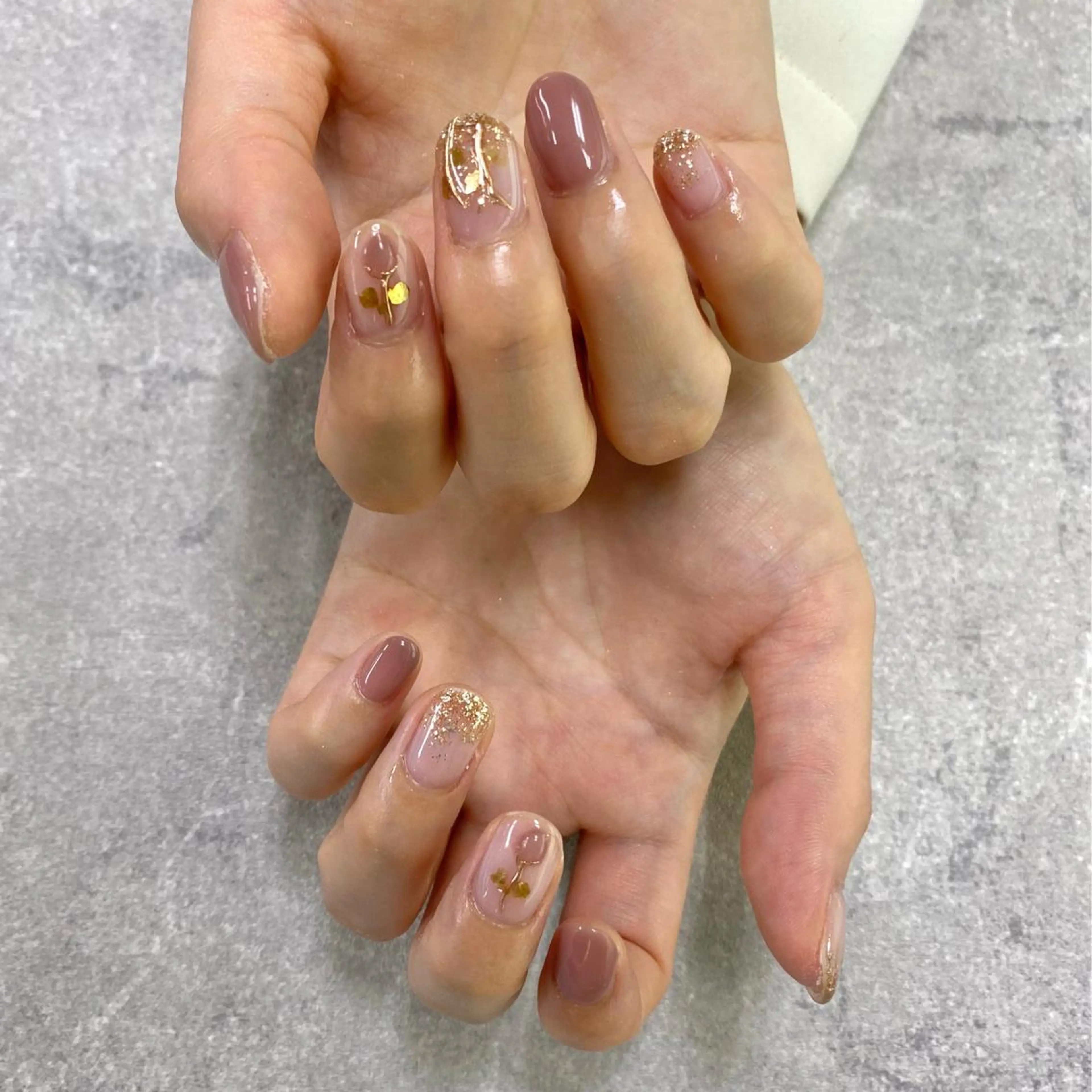 ネイル フットネイル フレンチネイル ジェルネイル ガラスフレンチ グラデーション NUMAZAWA KASUMIのネイルデザイン