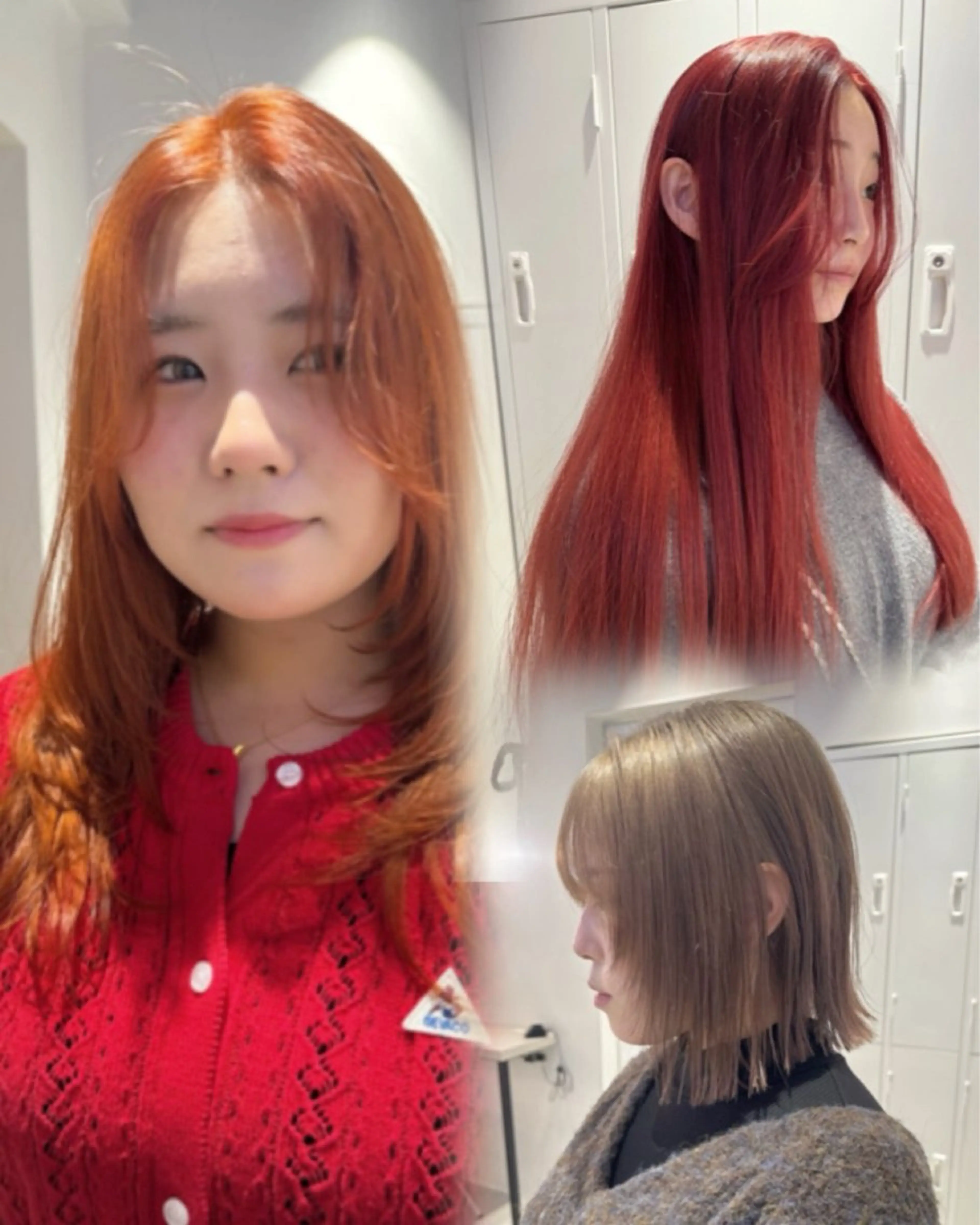 セミロング カラー ブリーチ カット ヘアカラー トリートメント Ami/艶カラー/ レイヤー/ハイトーンのヘアスタイル