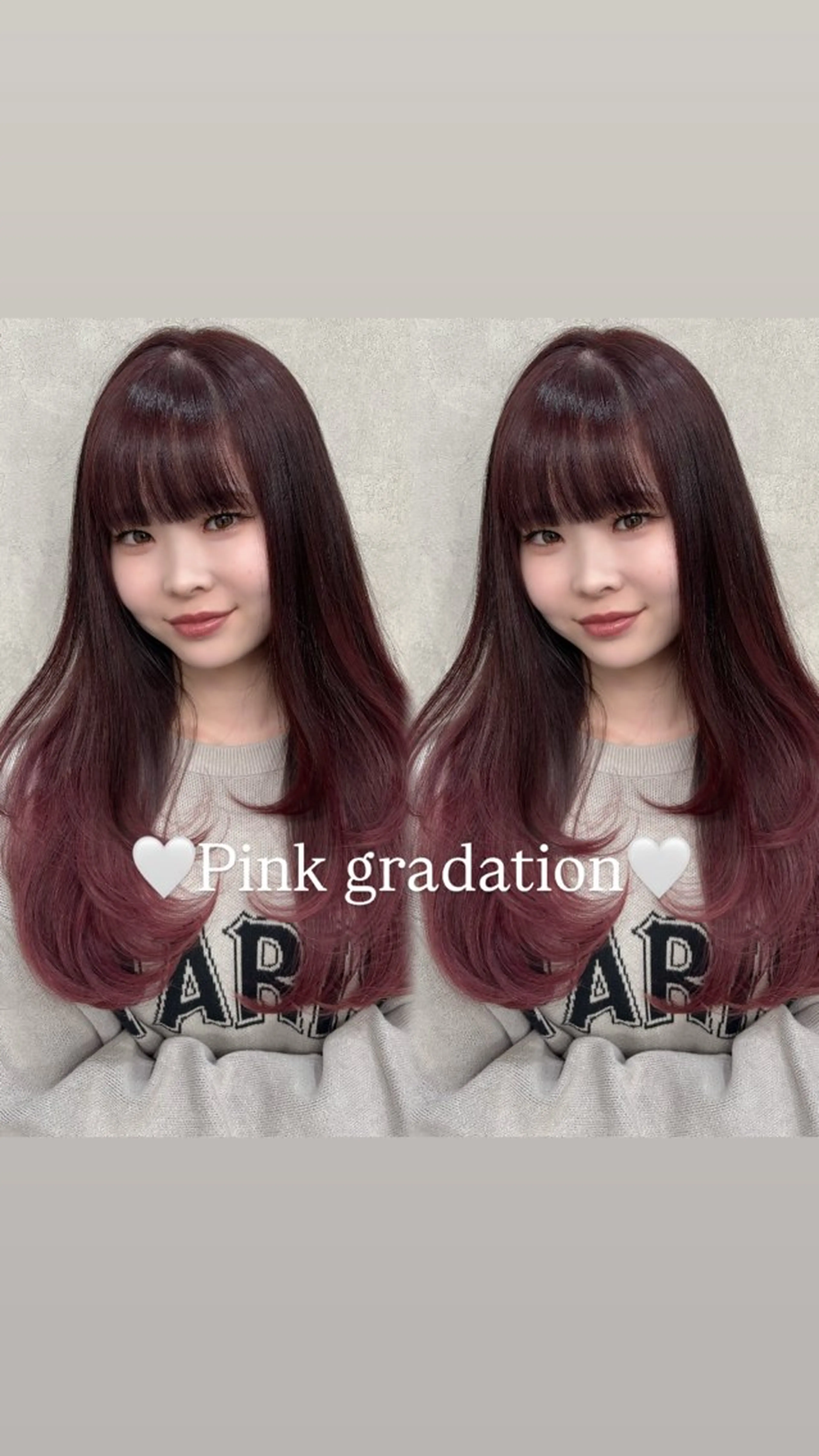 ロング カラー ブリーチ グラデーションカラー ピンクカラー ヘアカラー 💎色落ち綺麗に白肌 ラベンダー💎りんのヘアスタイル