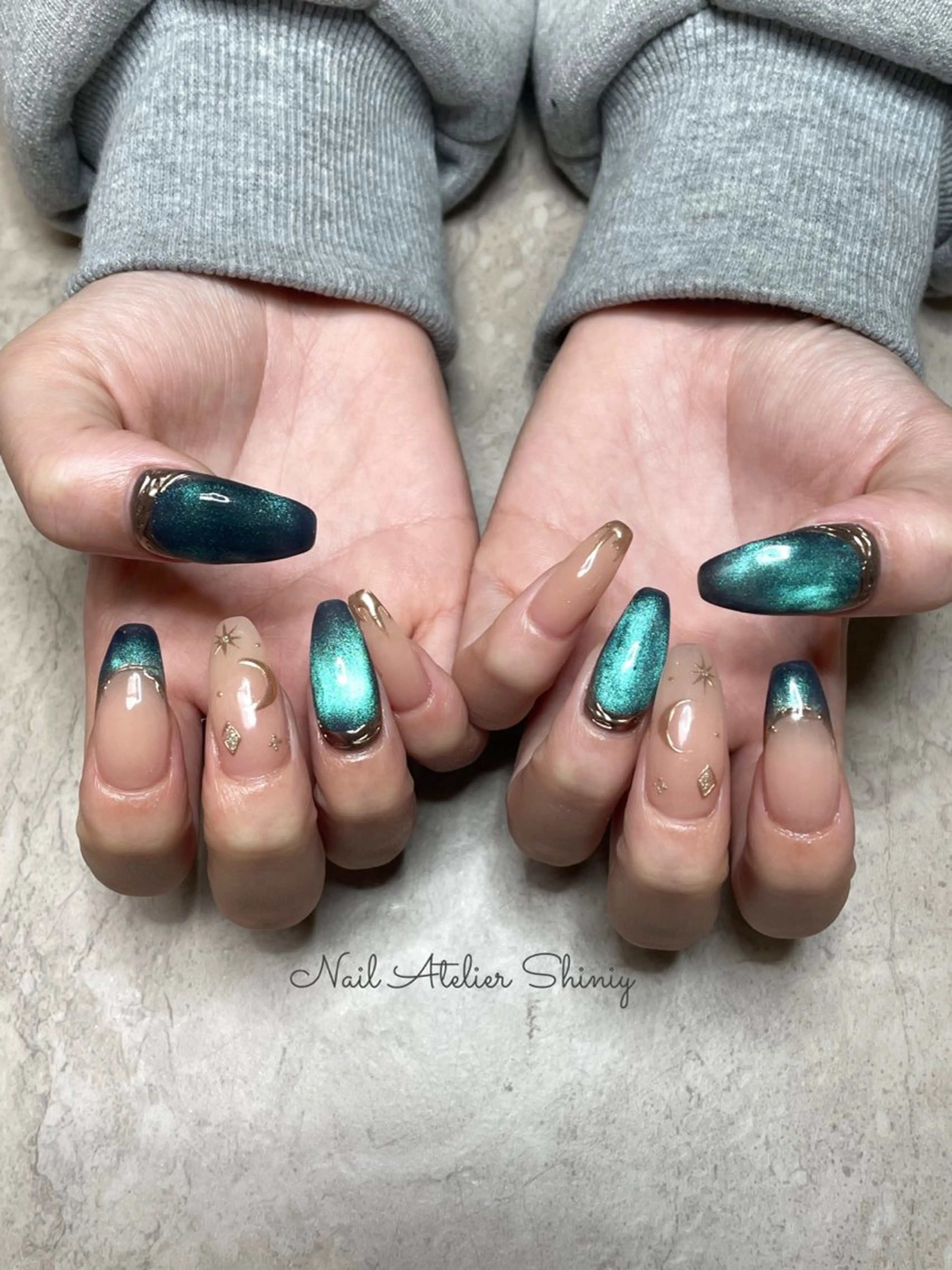 ネイル アートネイル 持ち込み ワンホンネイル ハンドネイル ネイル＆脱毛サロン ユイカのネイルデザイン