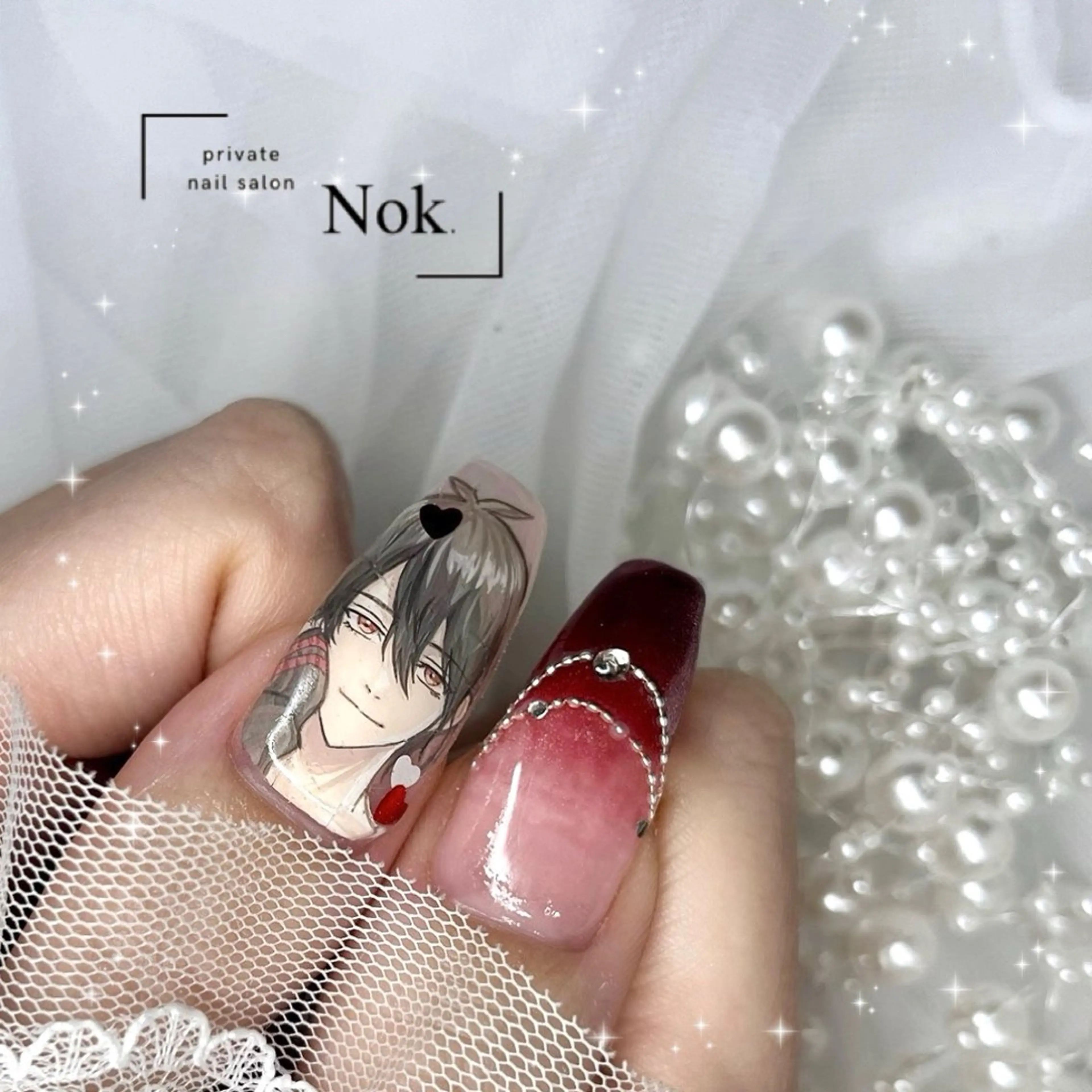 ネイル ロングネイル ハンドネイル 池袋痛ネイル Nok. 渡辺のネイルデザイン