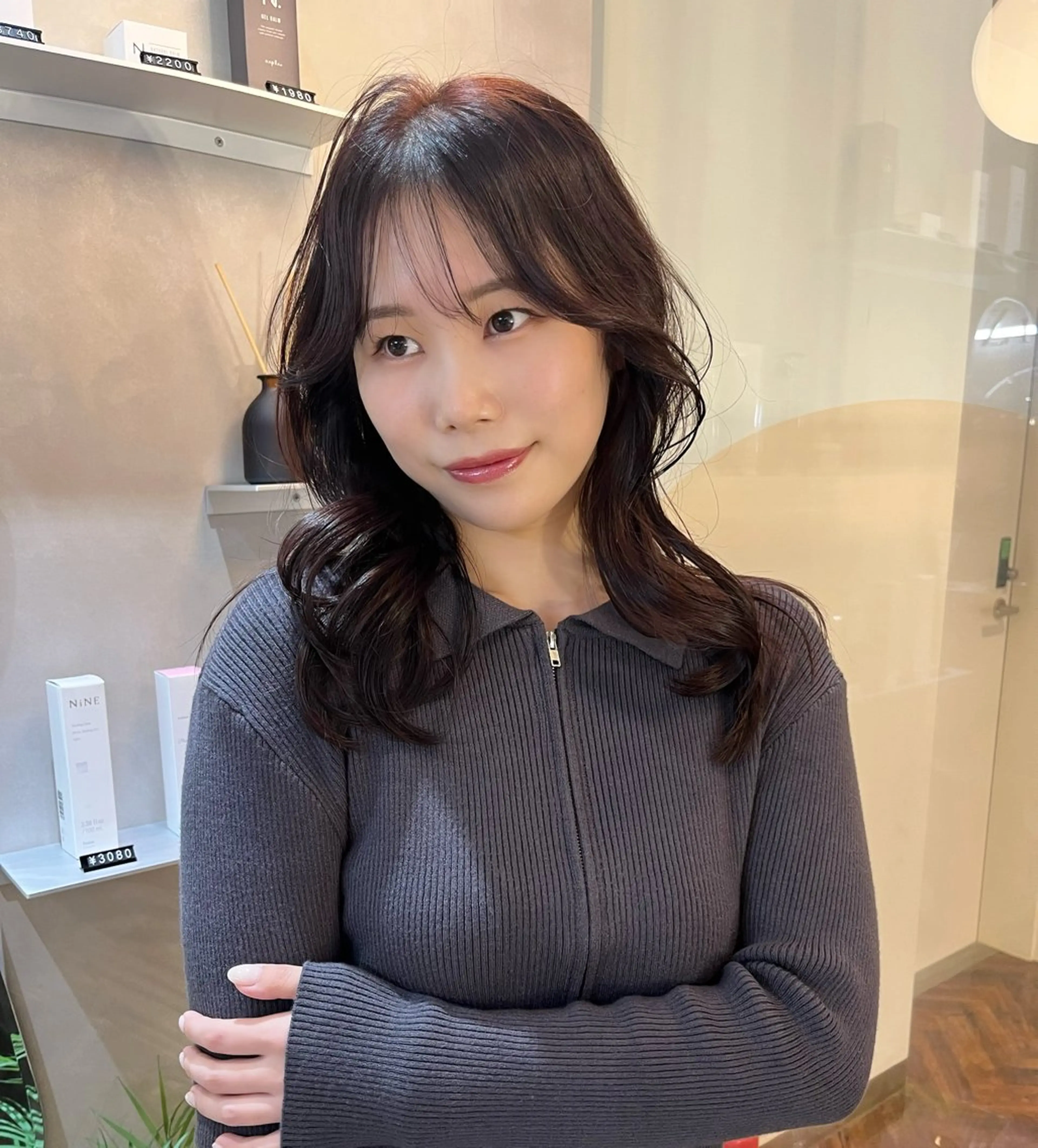 セミロング カラー カット ヘアカラー トリートメント このか🕊️ベージュ /グレージュ/カットのヘアスタイル