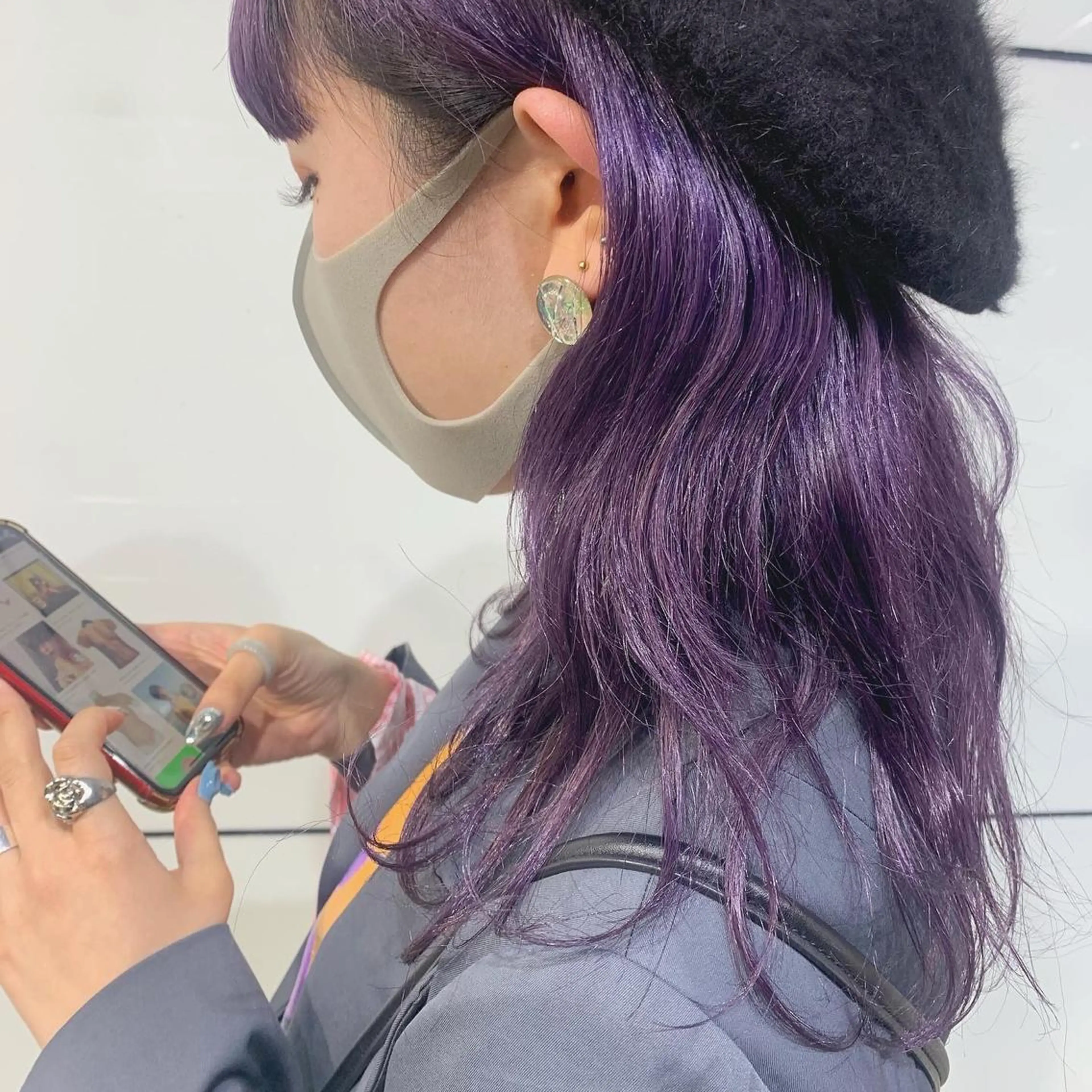 セミロング カラー ブリーチ 韓国ヘア🦋 MIYUのヘアスタイル