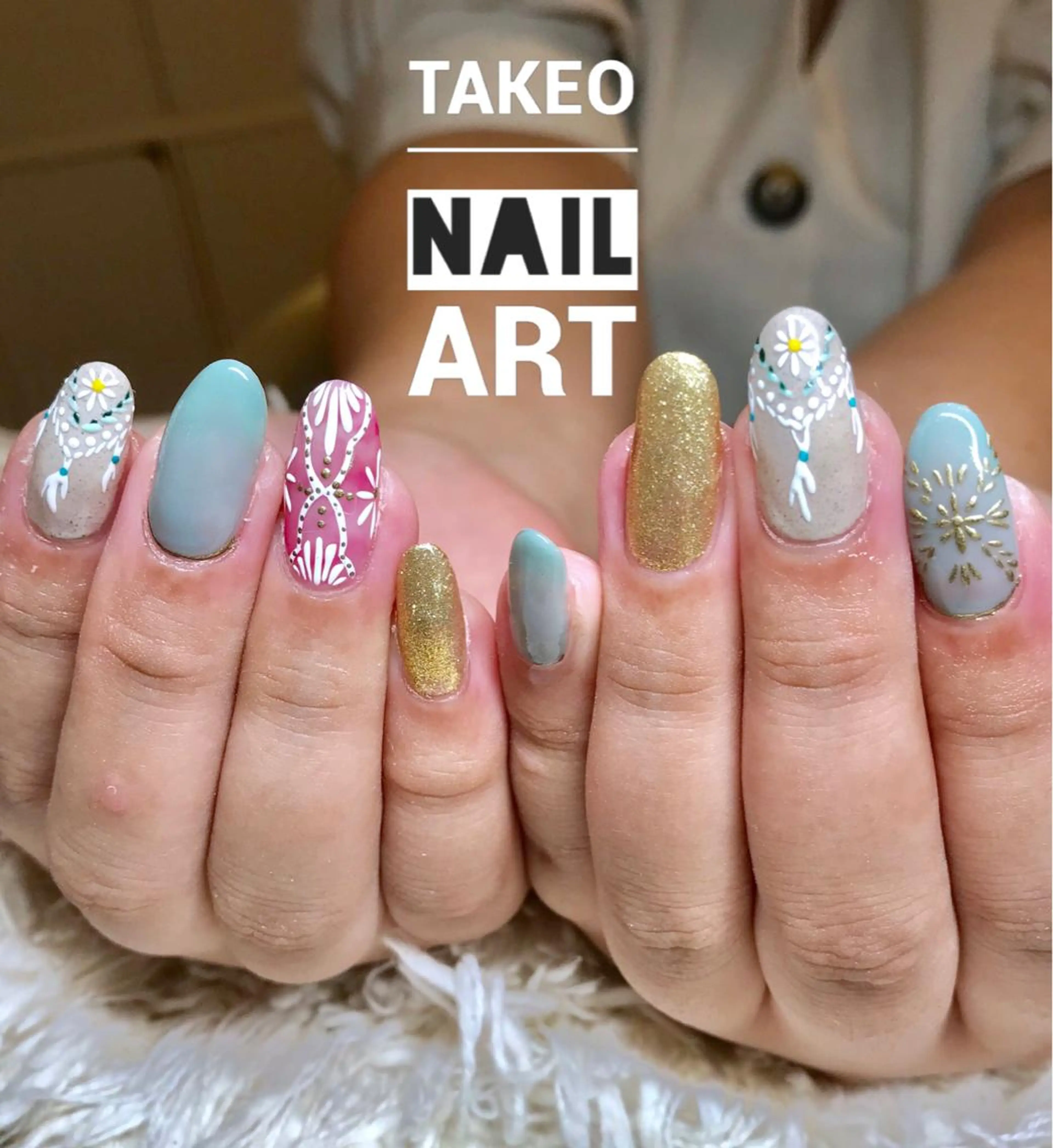 ロング カラー ネイル nail&eye Aoのマツエク・マツパデザイン