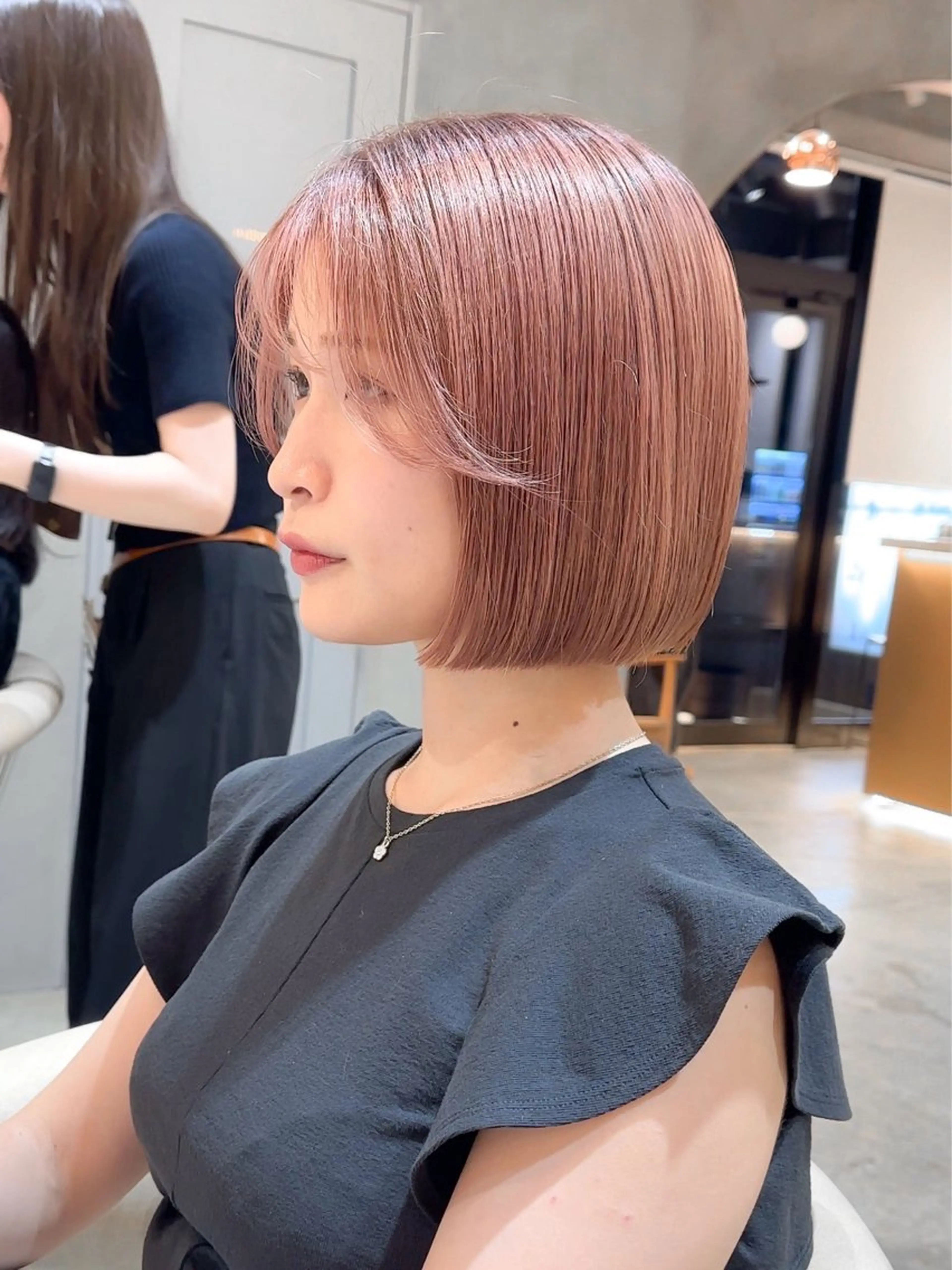 ミディアム 縮毛矯正/韓国ヘア /レイヤー🎀ミズキのヘアスタイル