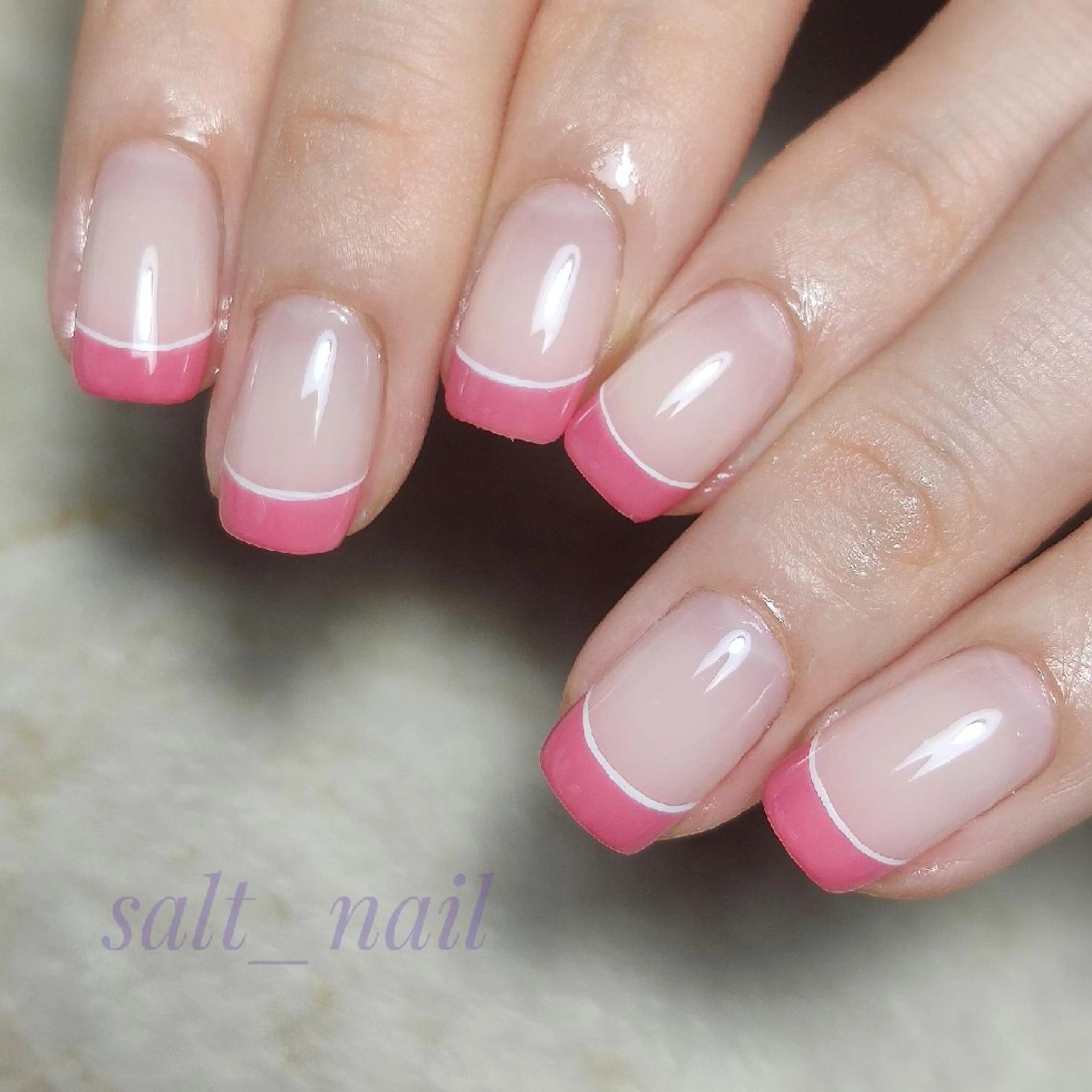 ネイル フレンチネイル 個人サロン saltnailのネイルデザイン