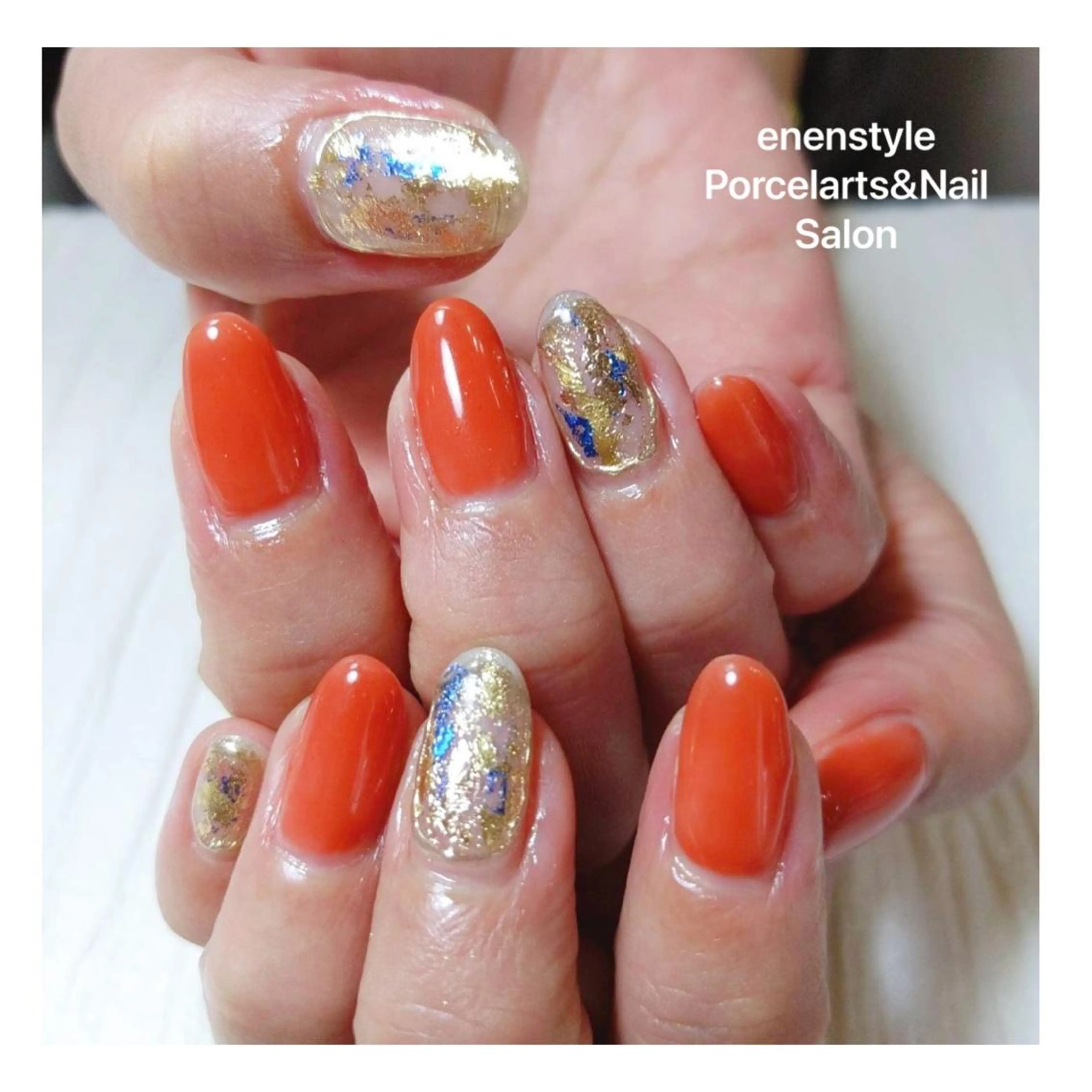ミディアム ネイル ハンドネイル 👑enen style👑のネイルデザイン