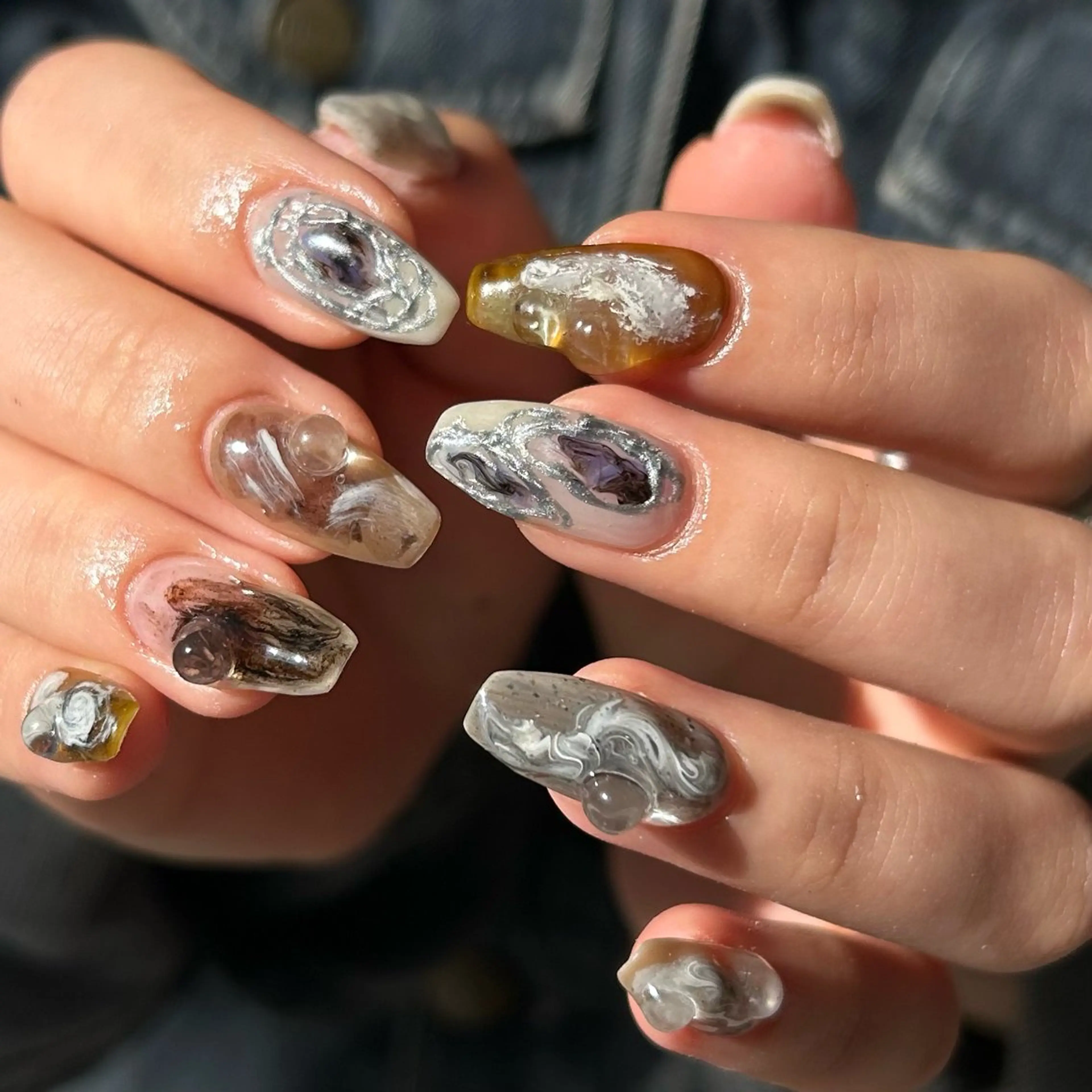 ネイル ハンドネイル ハンドケア OAK所属・個性派ネイル シノのネイルデザイン