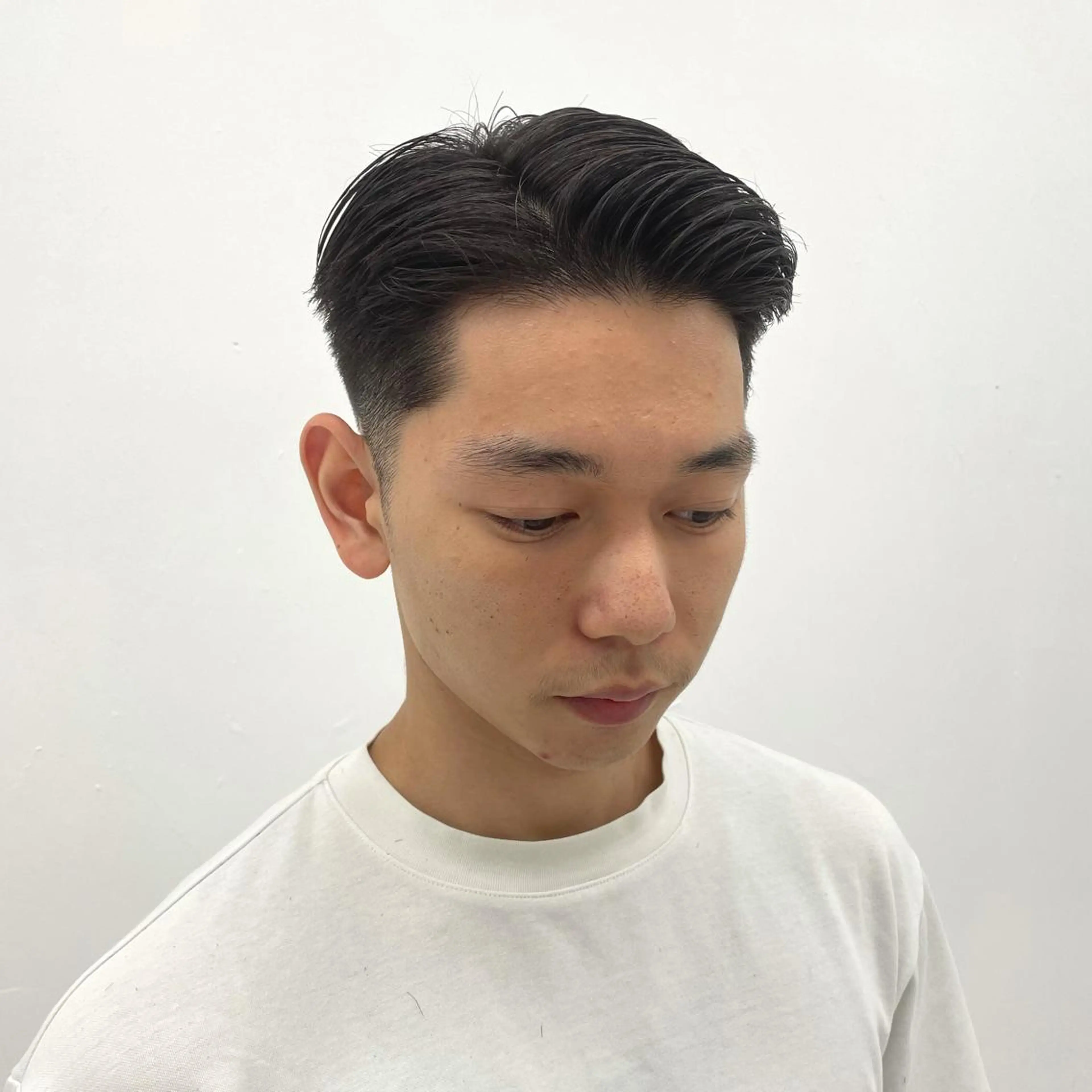 メンズ カット スパイキーパーマ 柏NO1 藤本葉のヘアスタイル