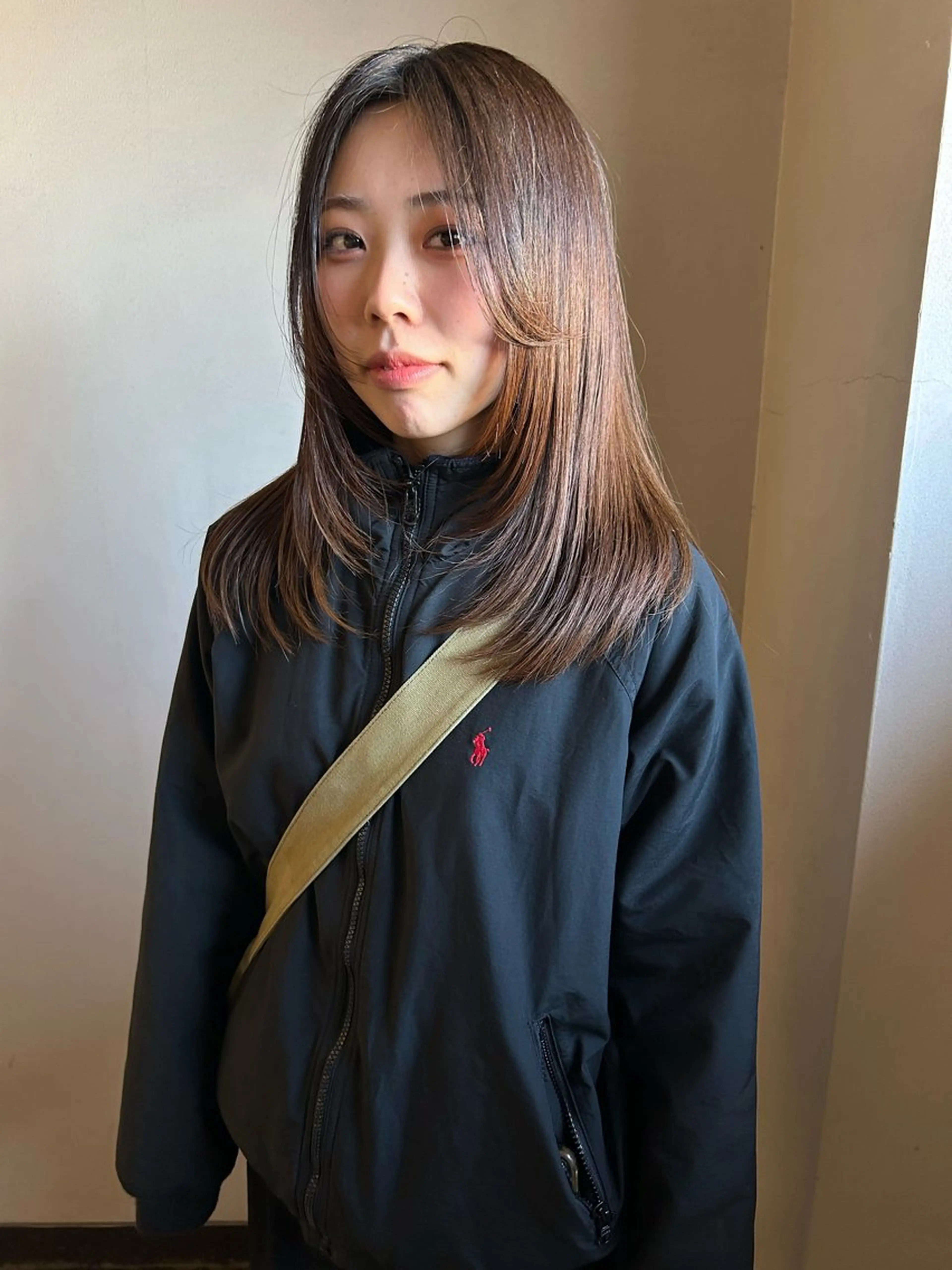 セミロング 顔まわりレイヤー 顔周りカット レイヤーカット FaB都賀店所属・ボブ/レイヤー/ kusa‪🌱‬のヘアスタイル