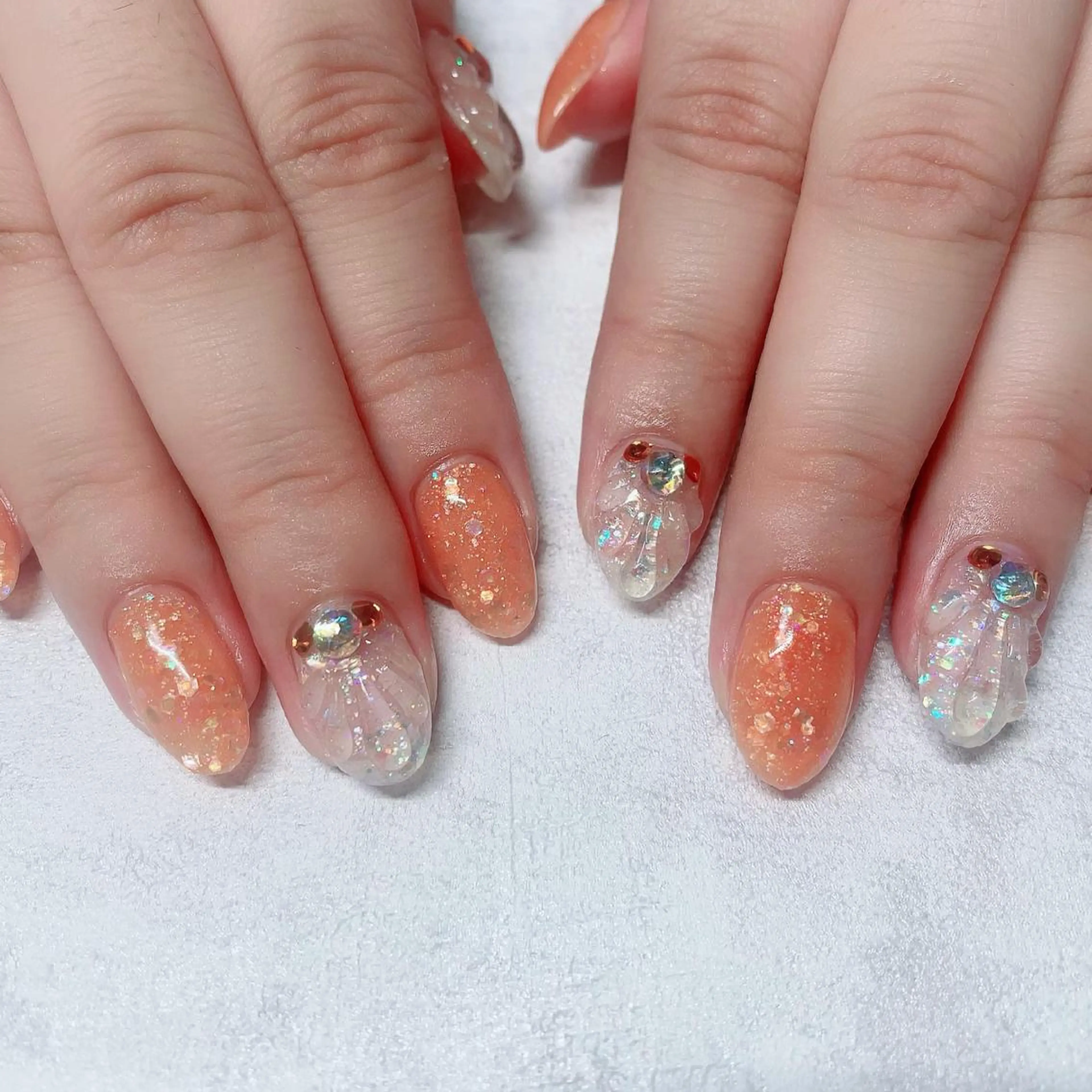 ネイル アートネイル フットネイル キラキラネイル ニュアンスネイル オフィスネイル nail happiness.のネイルデザイン