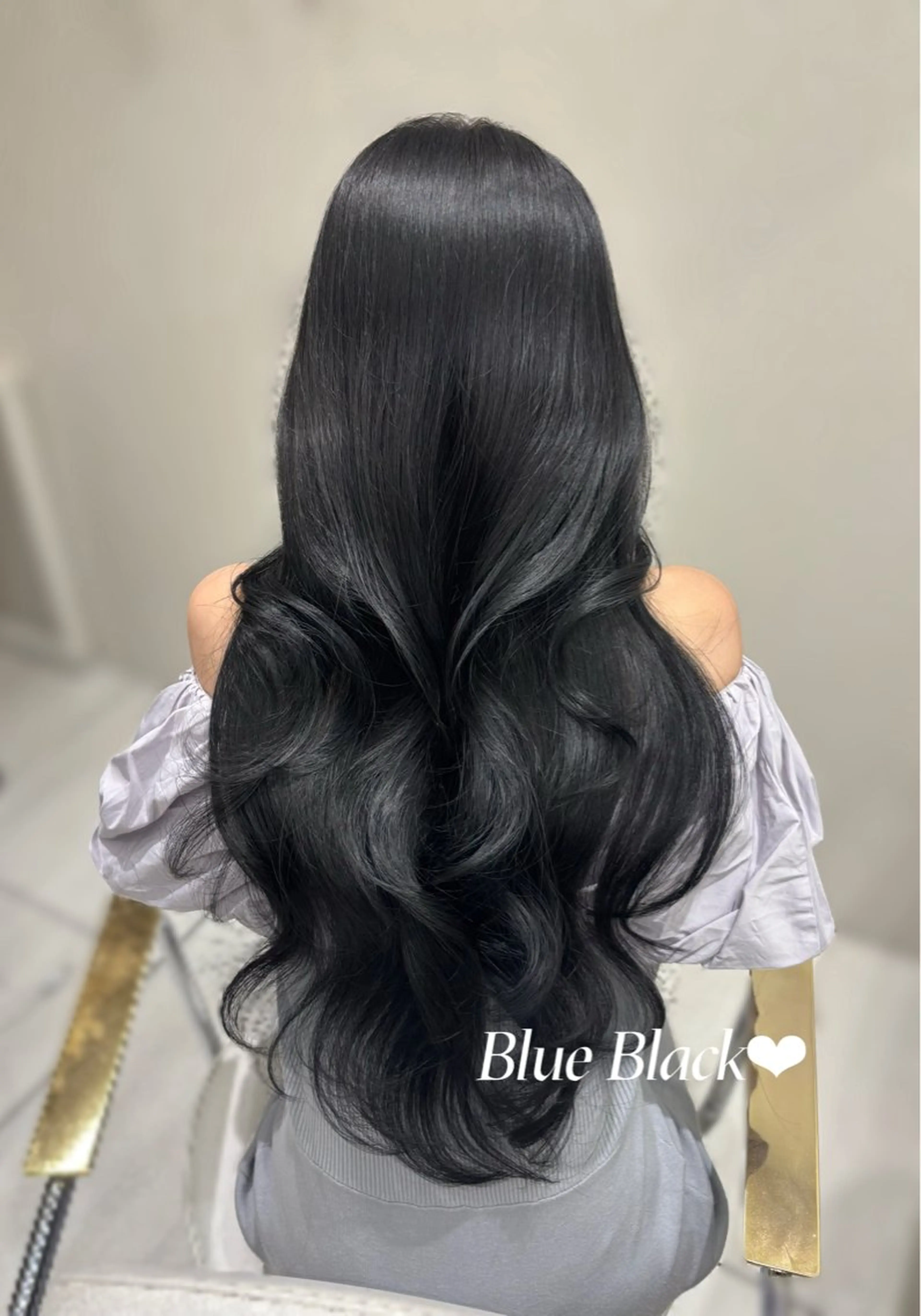 ロング ヘアカラー トリートメント さつき/モテガーリー /透明感カラーのヘアスタイル