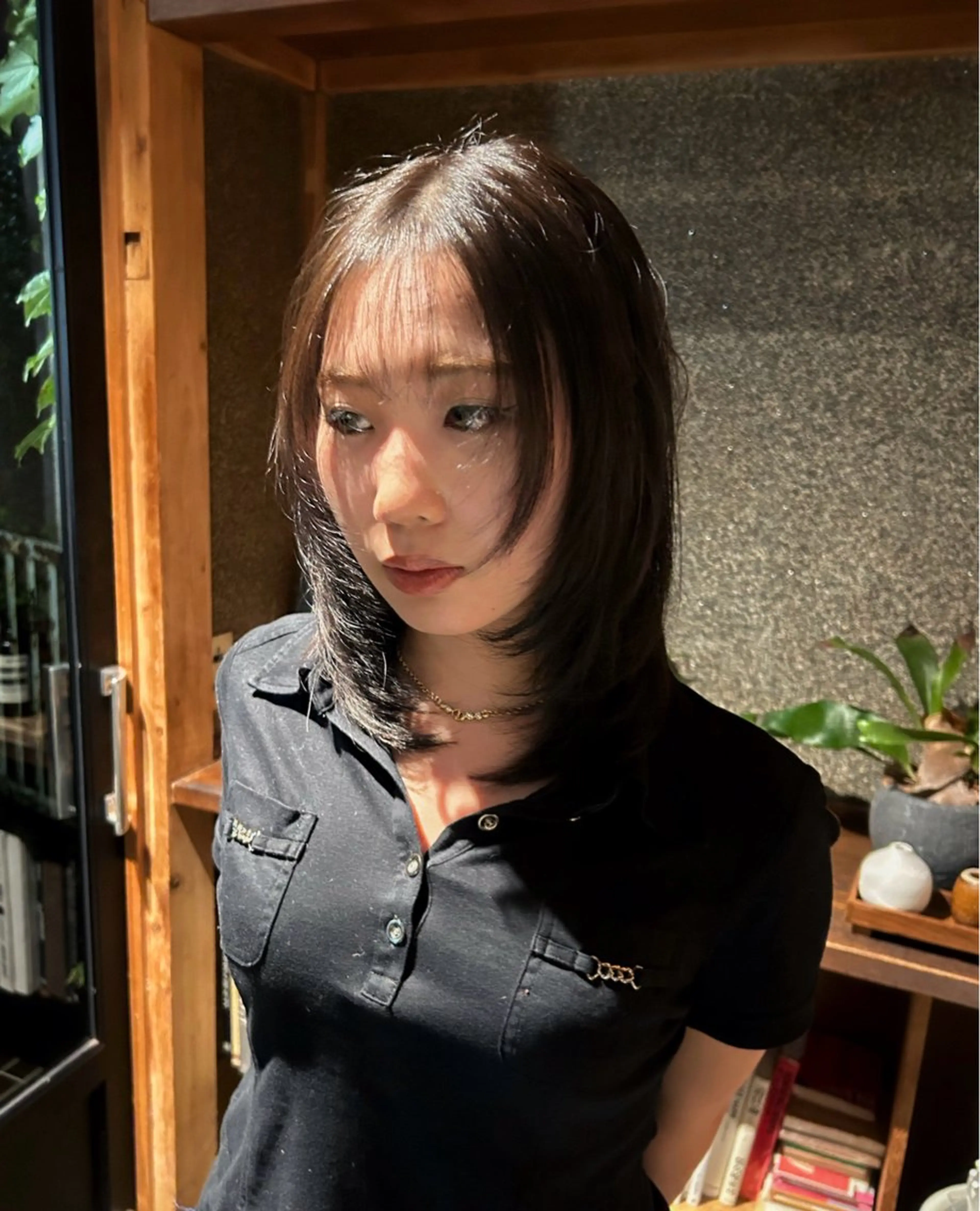 ミディアム カラー レイヤーカット mellow hair&spa　【メロー ヘア&スパ】所属・濱田 憲佑のヘアスタイル