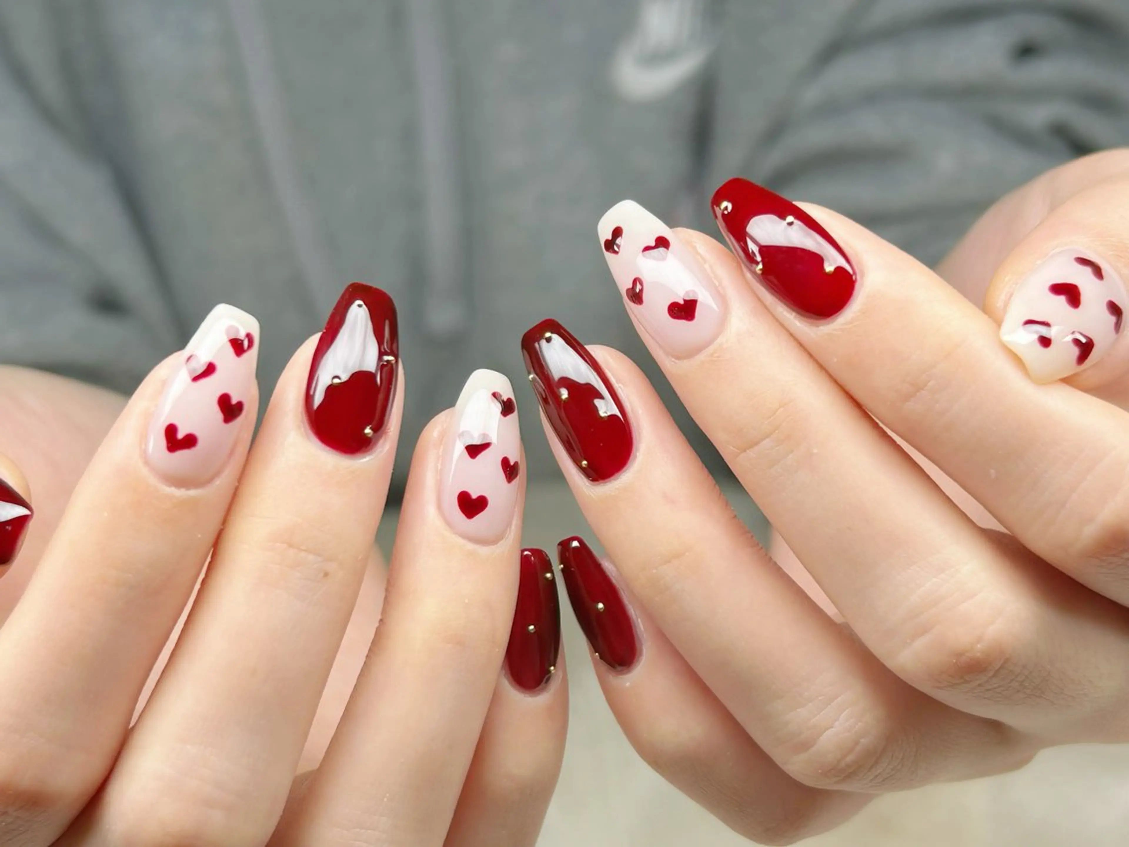 ネイル アートネイル チークネイル 成人式 入学式 長さ出し ハンドネイル Lino Nailのネイルデザイン