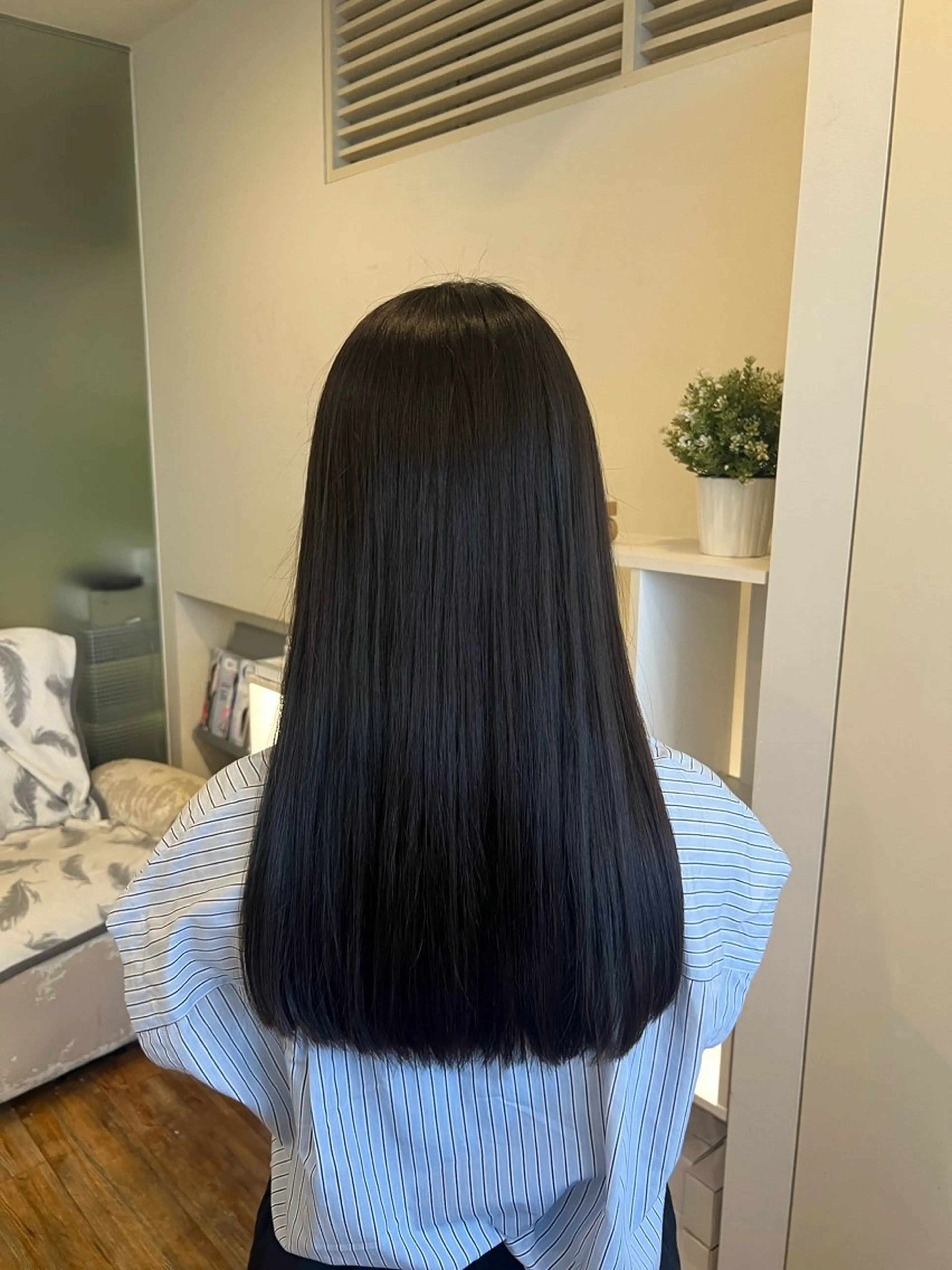 ロング カット 縮毛矯正 トリートメント 竹添 有梨沙のヘアスタイル