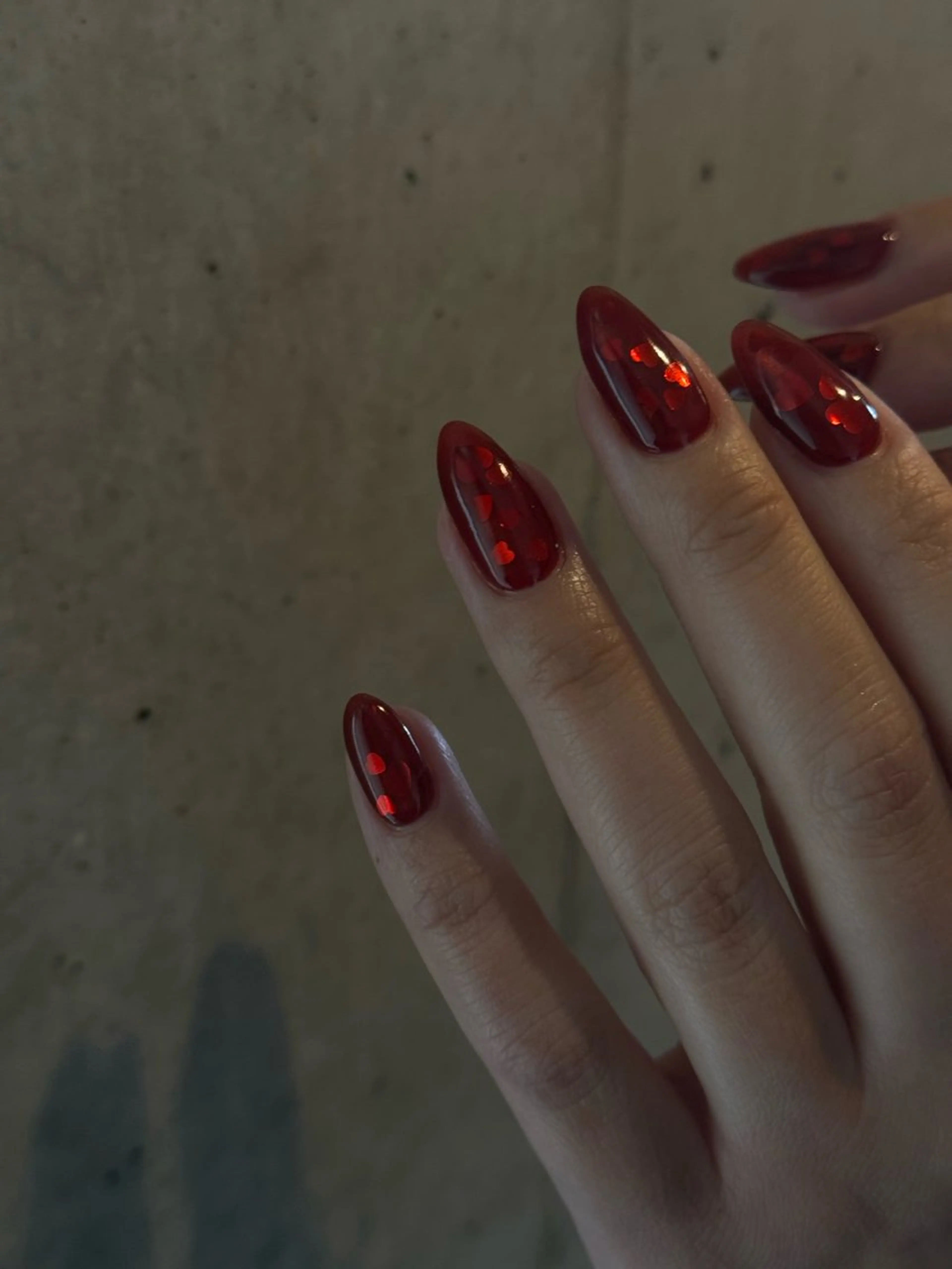 ネイル ハート ホログラムネイル Manon Yuiのネイルデザイン