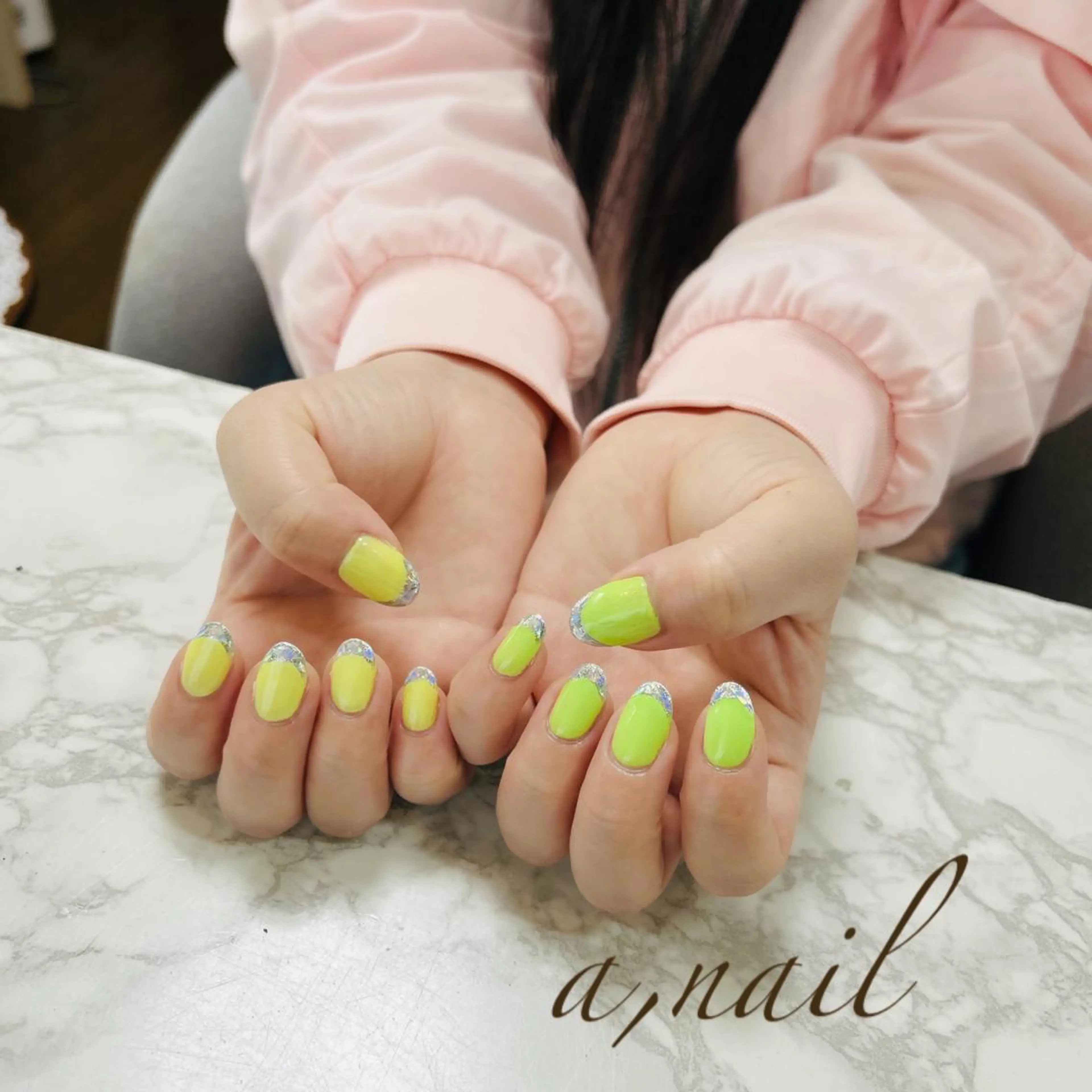 ネイル フットネイル フレンチネイル ジェルネイル ガラスフレンチ グラデーション ハンドネイル ネイルサロン エーネイルのネイルデザイン