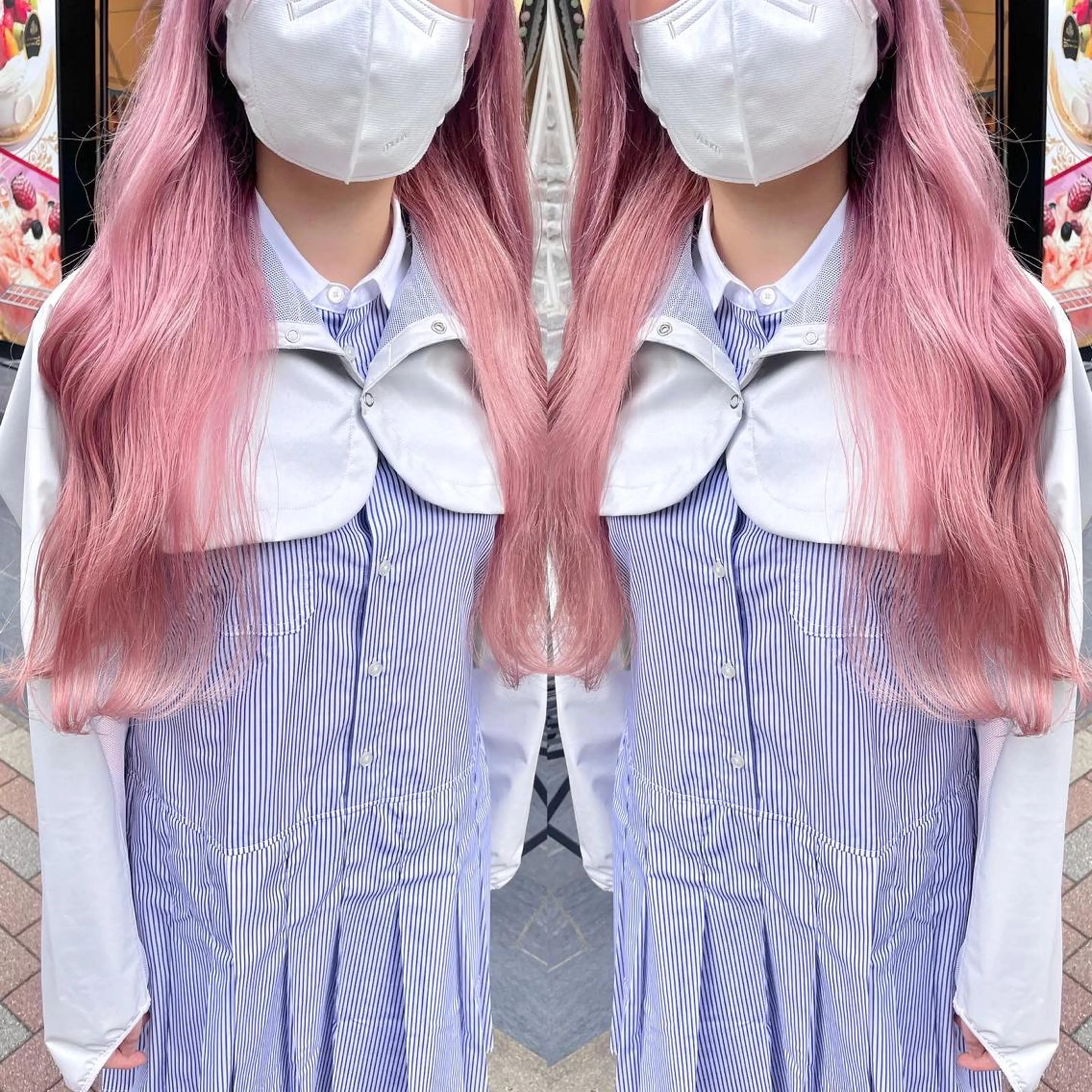 ロング カラー ブリーチ Bei Licoldo.所属・マツオカ マコのヘアスタイル