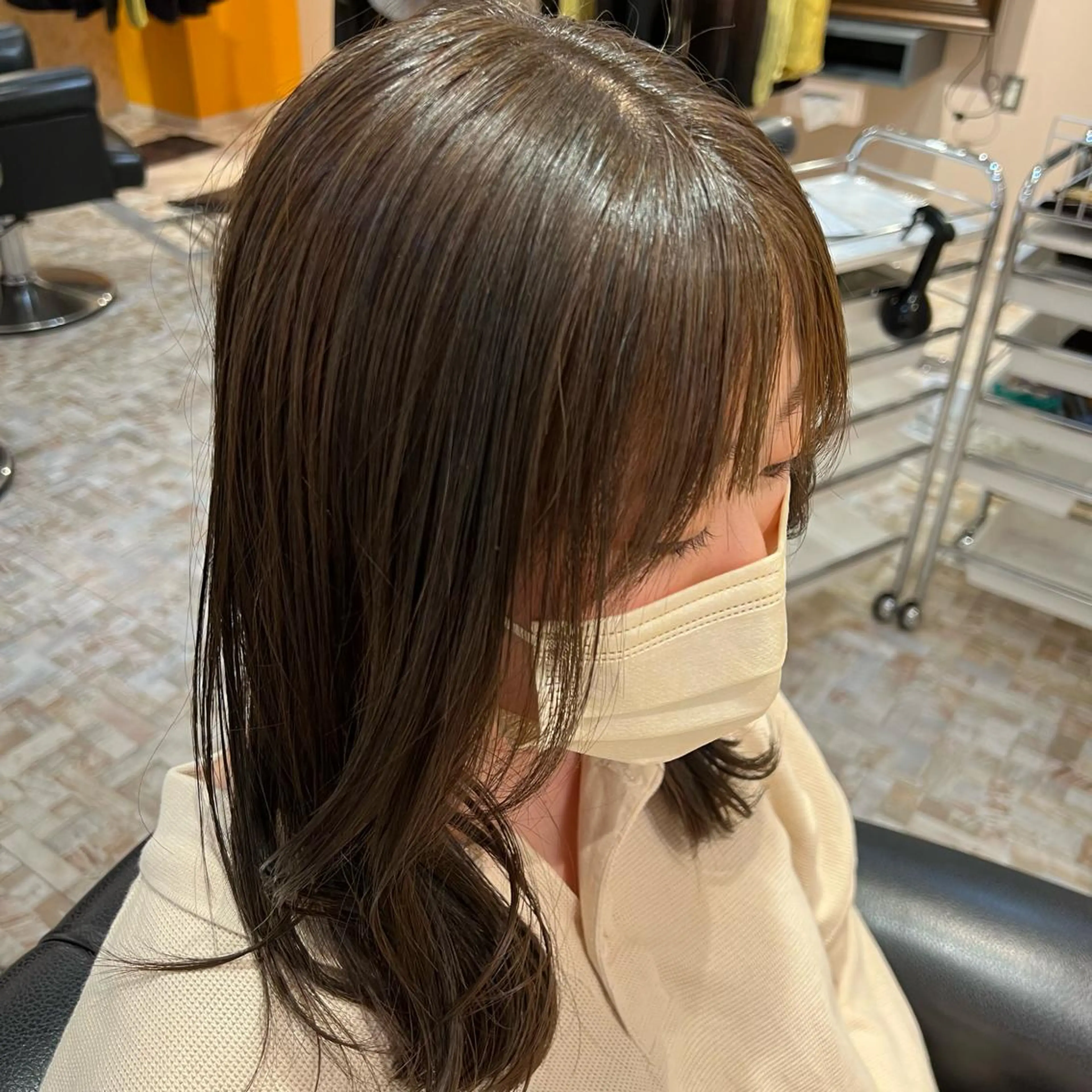 【 透明感カラーお任せ下さい！ 】ワンカラー+トリートメント🧸🍃の写真