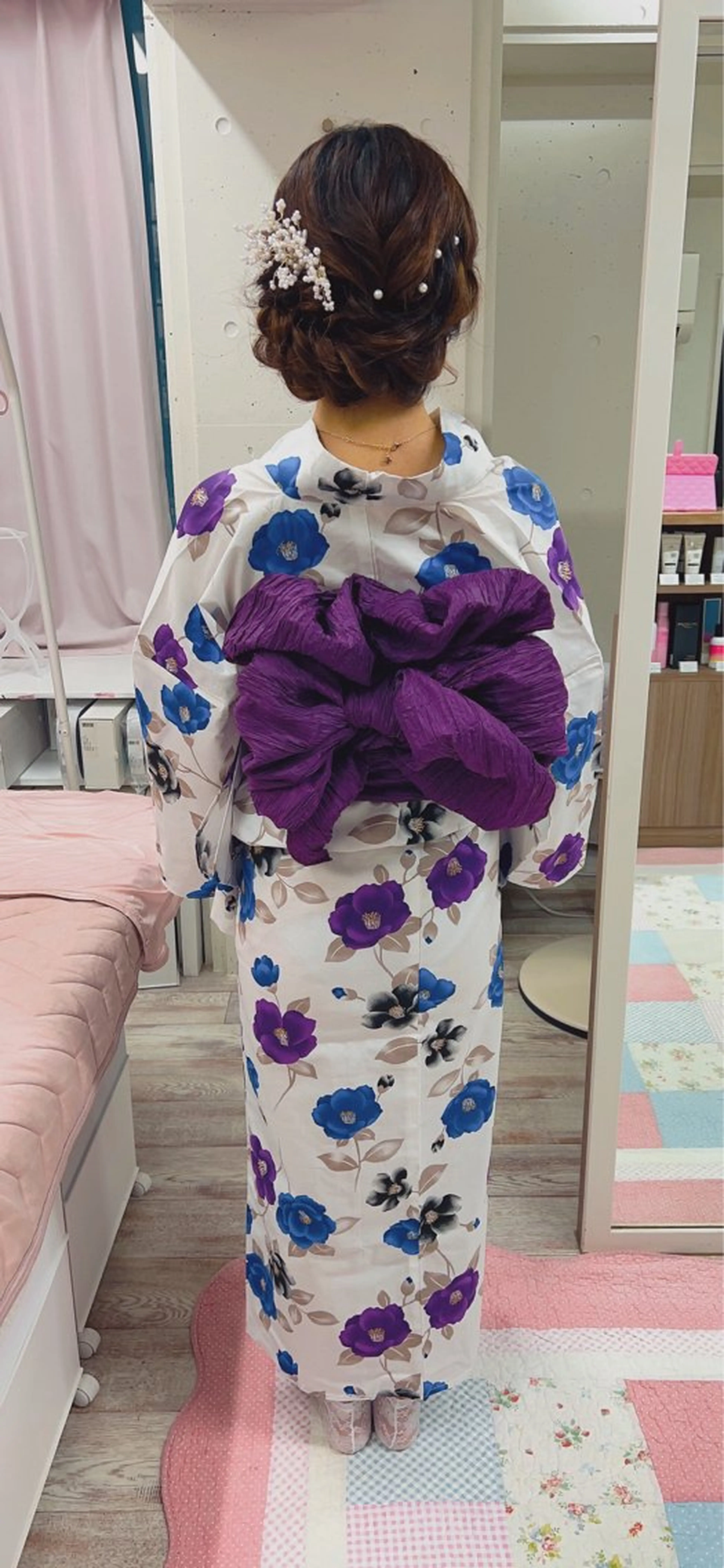 ヘアアレンジ 浴衣 ミルミー美容室所属・🦄💒💓齎藤 七海子🦄💒💓のマツエク・マツパデザイン