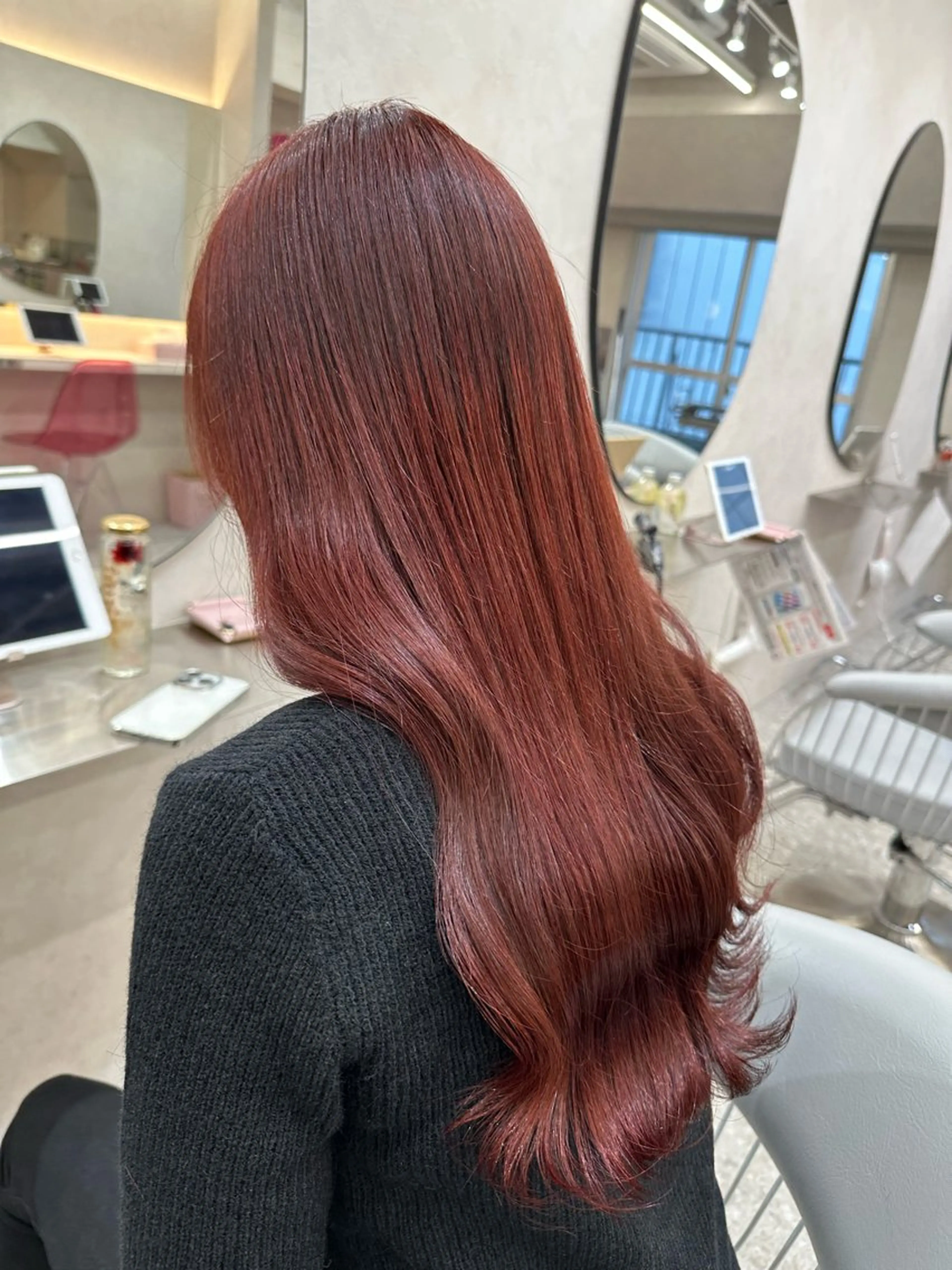 ロング シールエクステ エクステ 顔周りカット 髪質改善 韓国風ヘア カット ヘアカラー トリートメント 新宿/韓国レイヤー/ 髪質改善/佐藤航のヘアスタイル