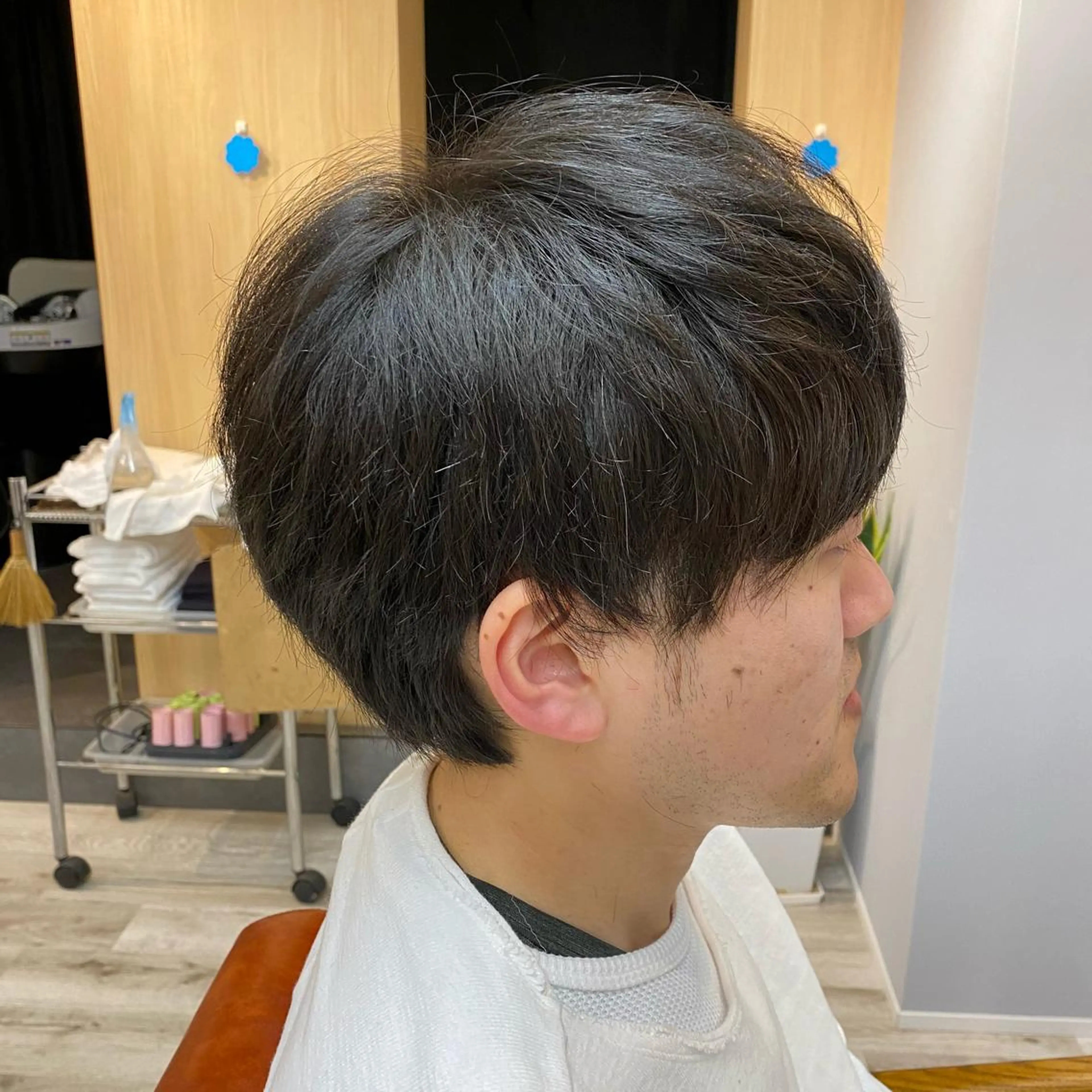 メンズ 透明感カラー✨ 酸性ストレート特化のヘアスタイル