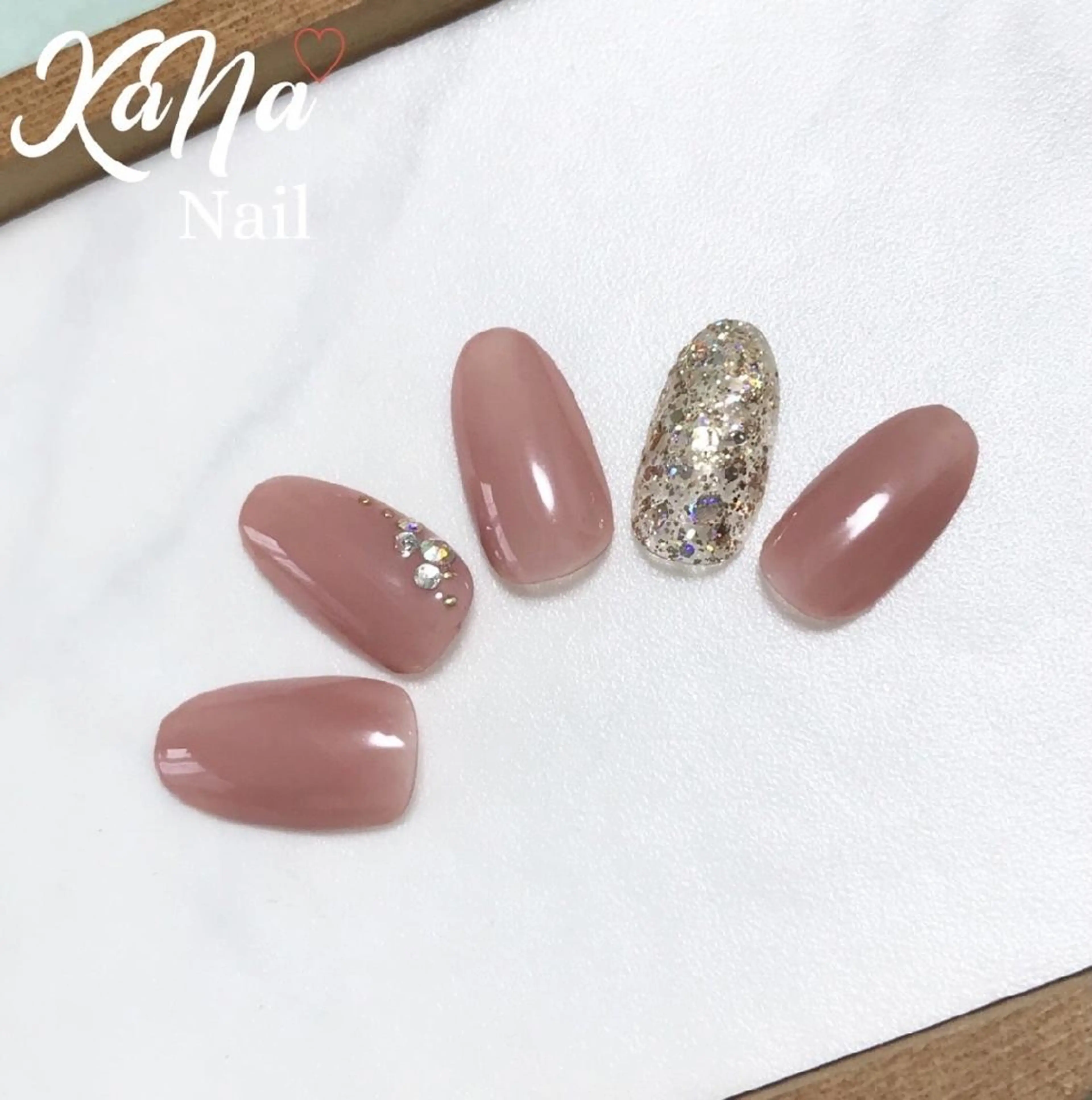 ネイル シンプルネイル ハンドネイル KaNa Nailのネイルデザイン