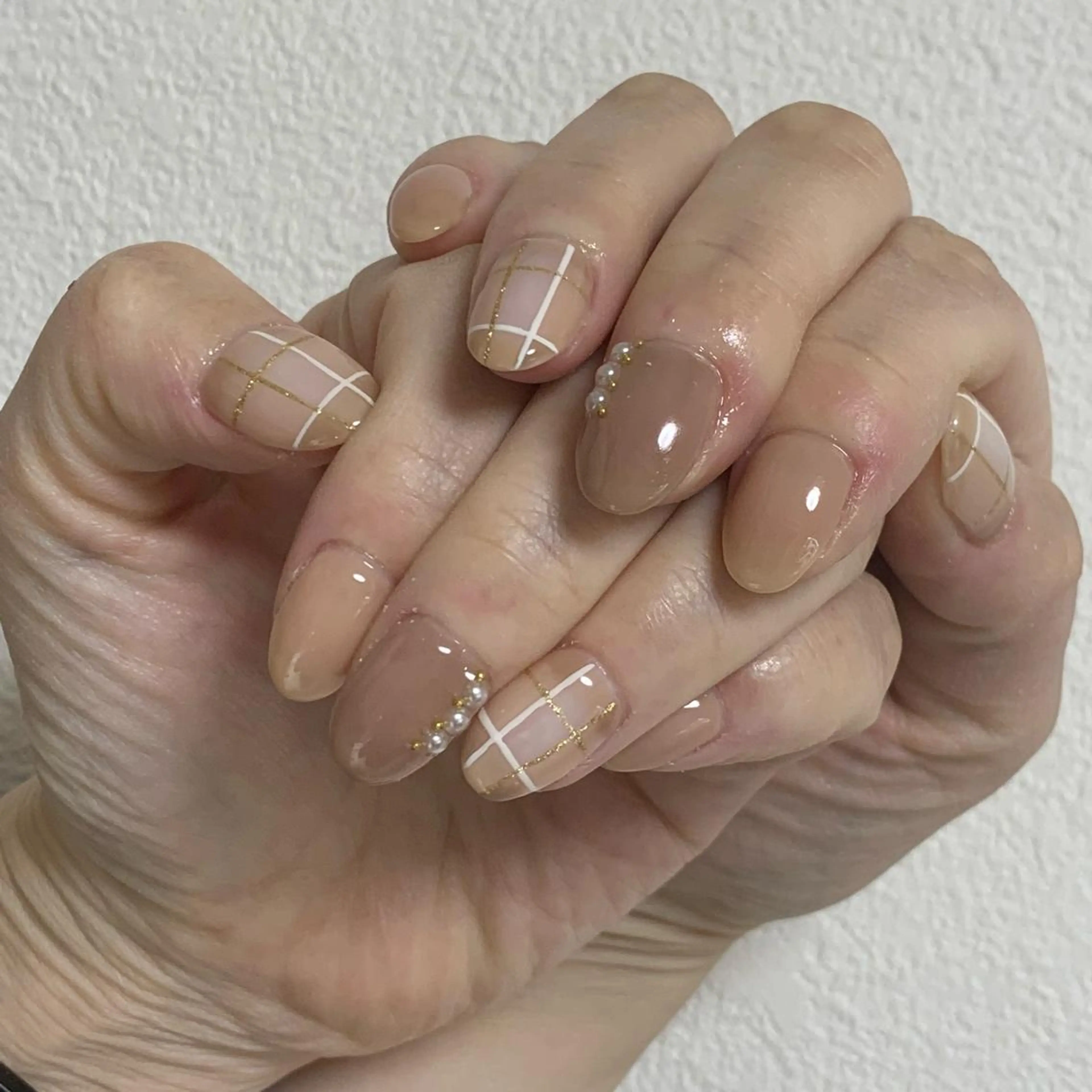 ネイル ハンドネイル καρδιά -ｶﾙﾃﾞｨｱ-のネイルデザイン