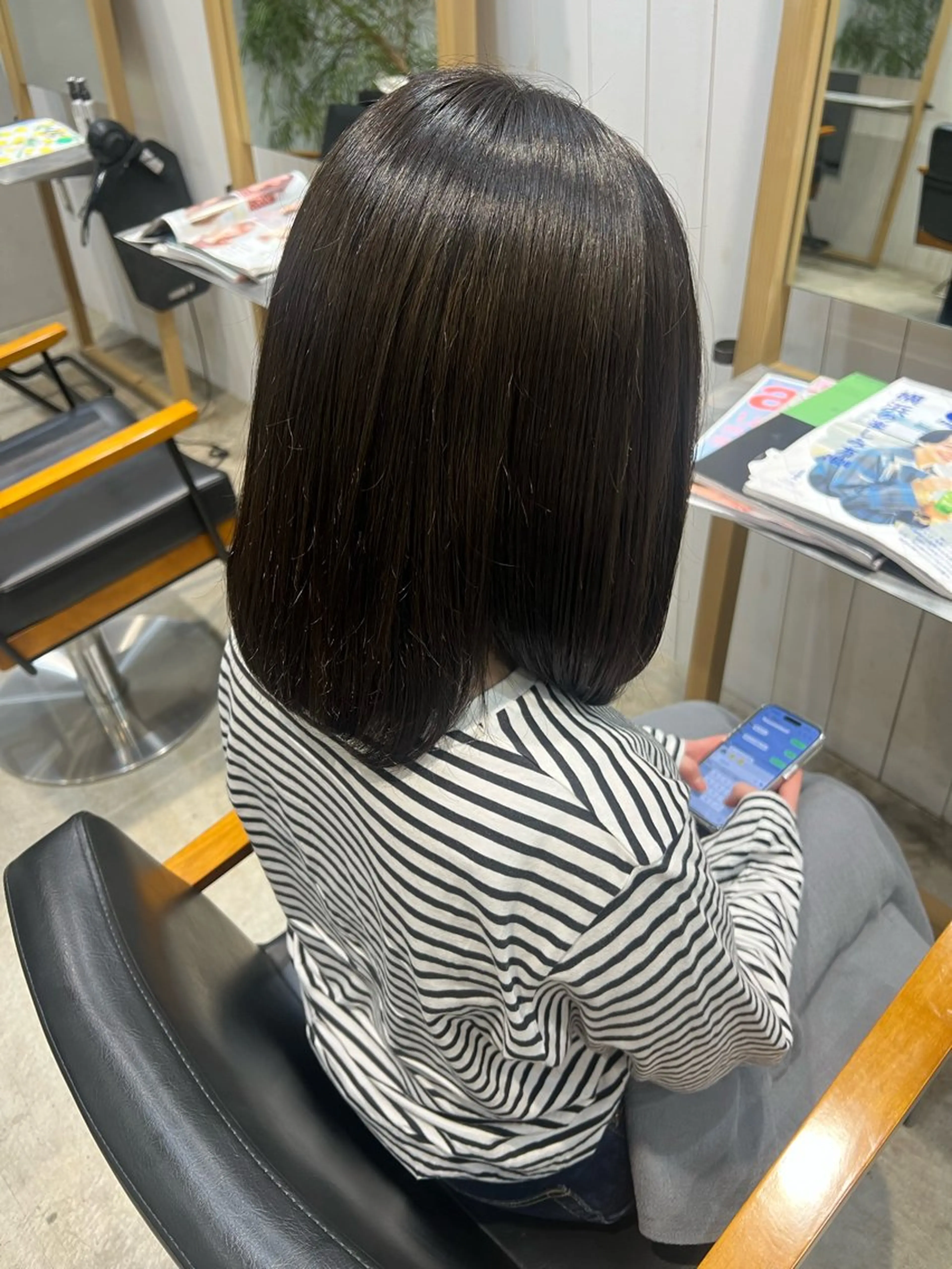ミディアム ヘアカラー 髙橋 かなこのヘアスタイル