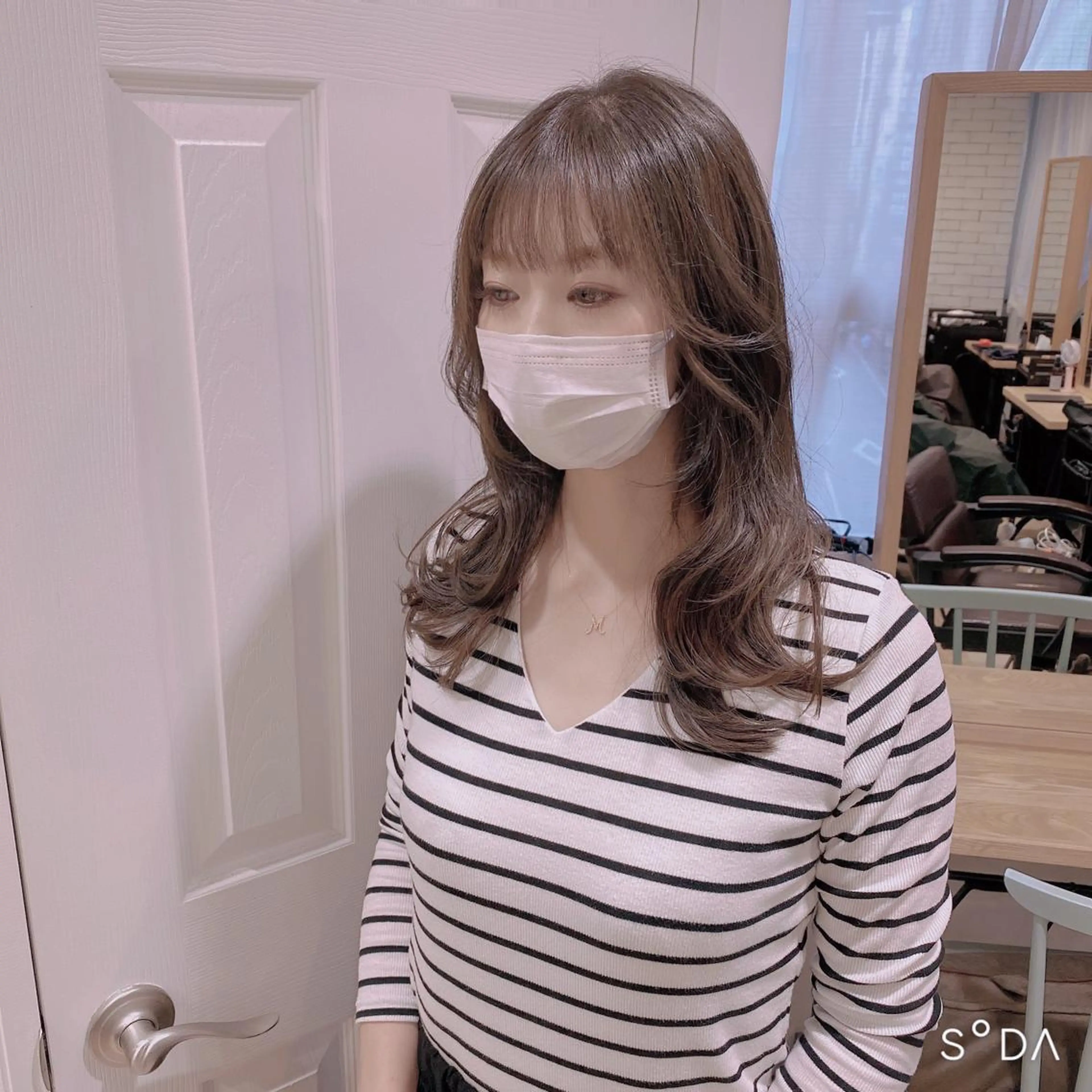 セミロング カット ヘアカラー トリートメント La paix所属・パーソナルカラー lapiax阿部のヘアスタイル