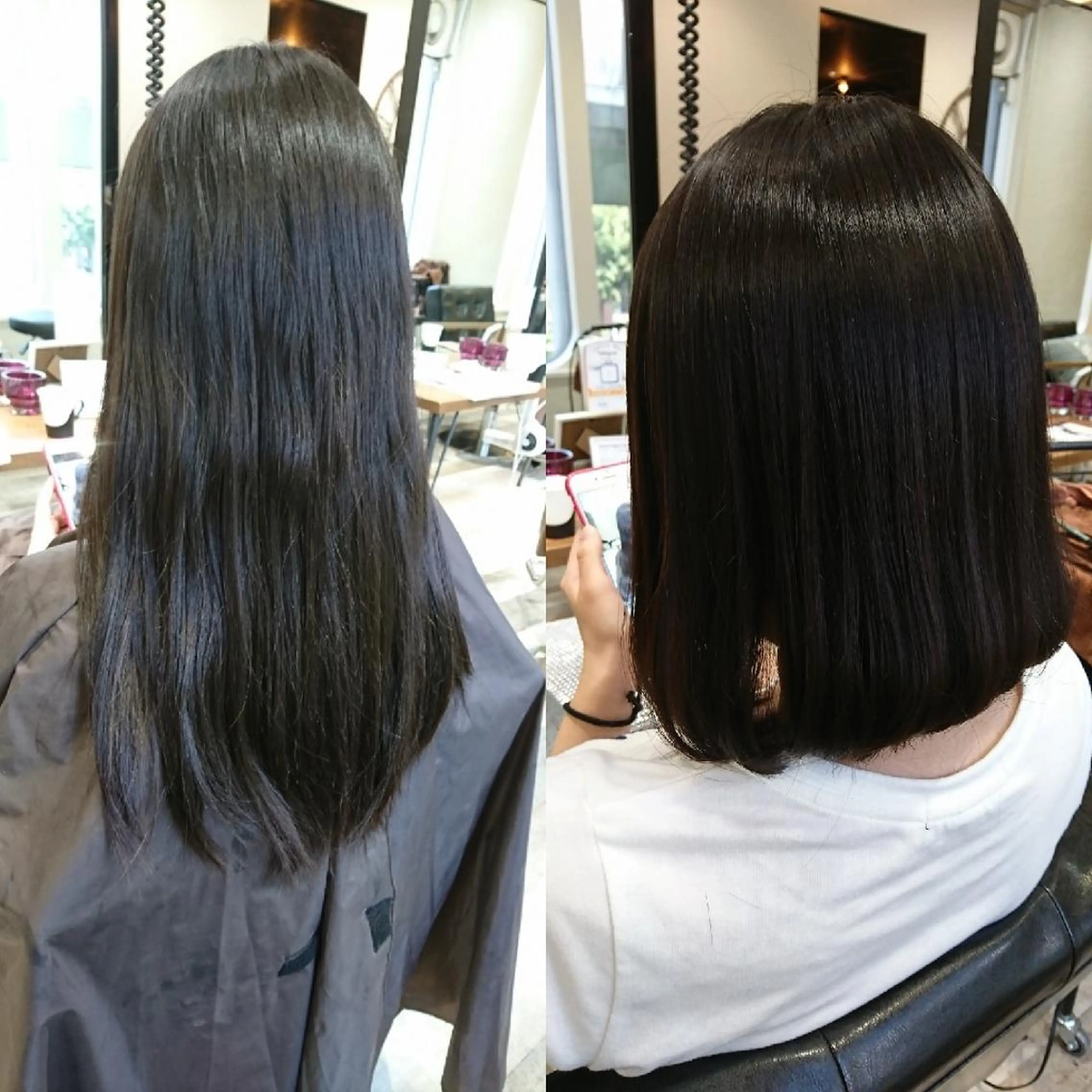 ミディアム パーマ 縮毛矯正 ACROあべの店所属・艶カラー/インナー /グラデ/大西小百合のヘアスタイル