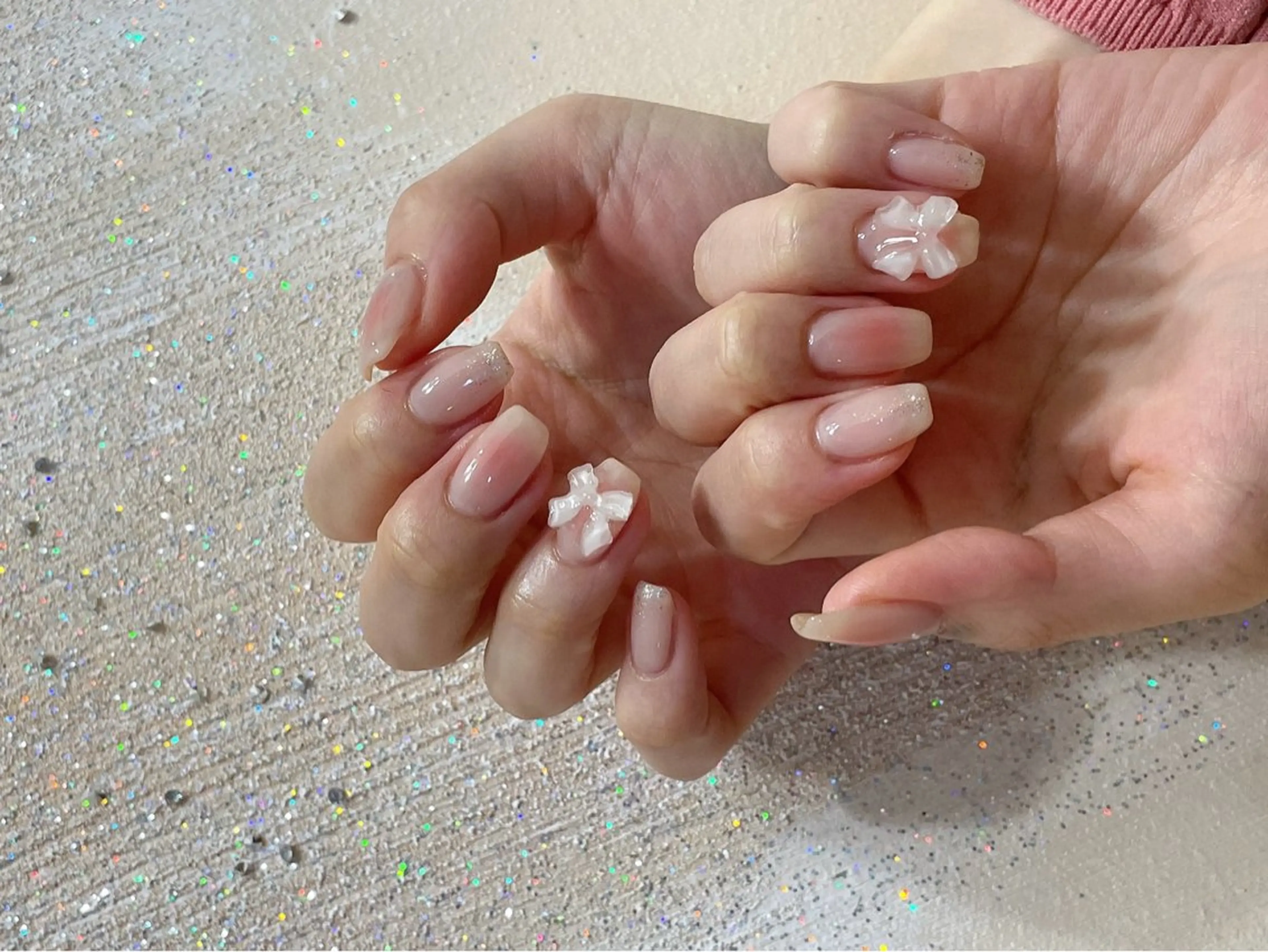ネイル フットネイル ジェルネイル パラジェル 春ネイル kiki nail たまプラーザのネイルデザイン