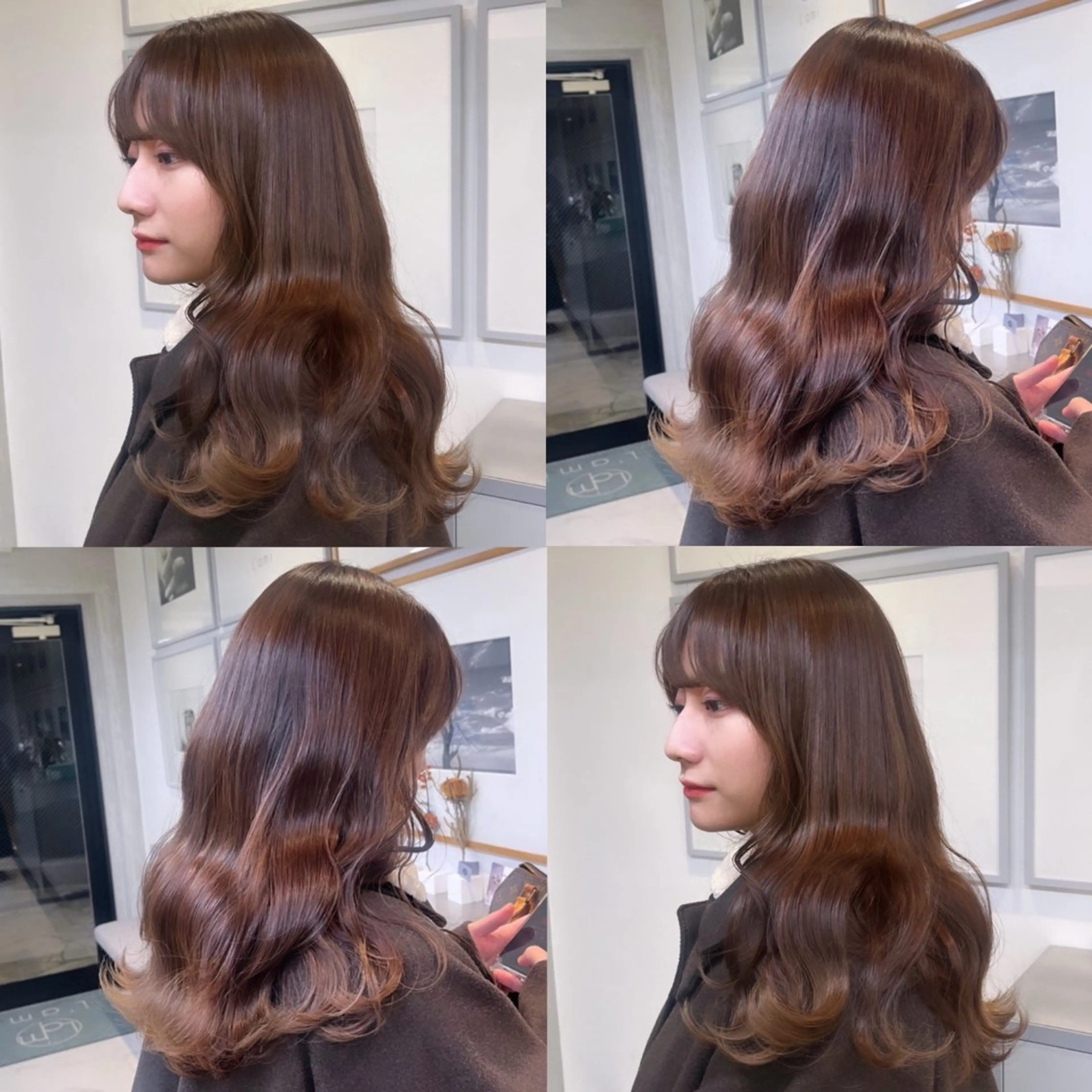 セミロング カラー ベージュカラー ブラウンカラー ブラウンベージュ 透明感カラー シアーブラウン トリートメント ヘッドスパ ヘアセット カジュアルを女っぽく 𝗮𝘆𝗮𝗰𝗼のヘアスタイル