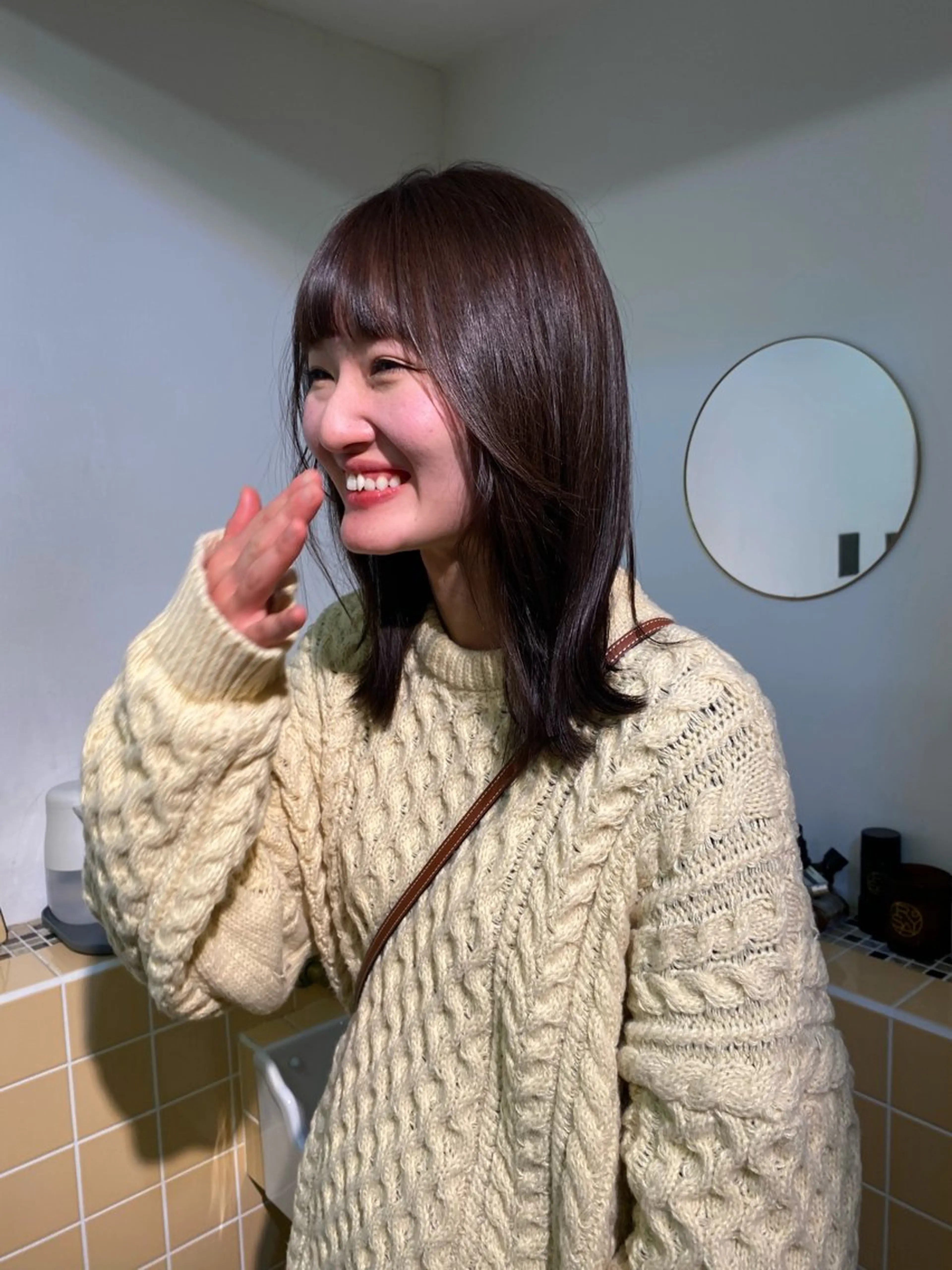 セミロング カラー ヘアカラー iroha/ n.w.h🎀のヘアスタイル