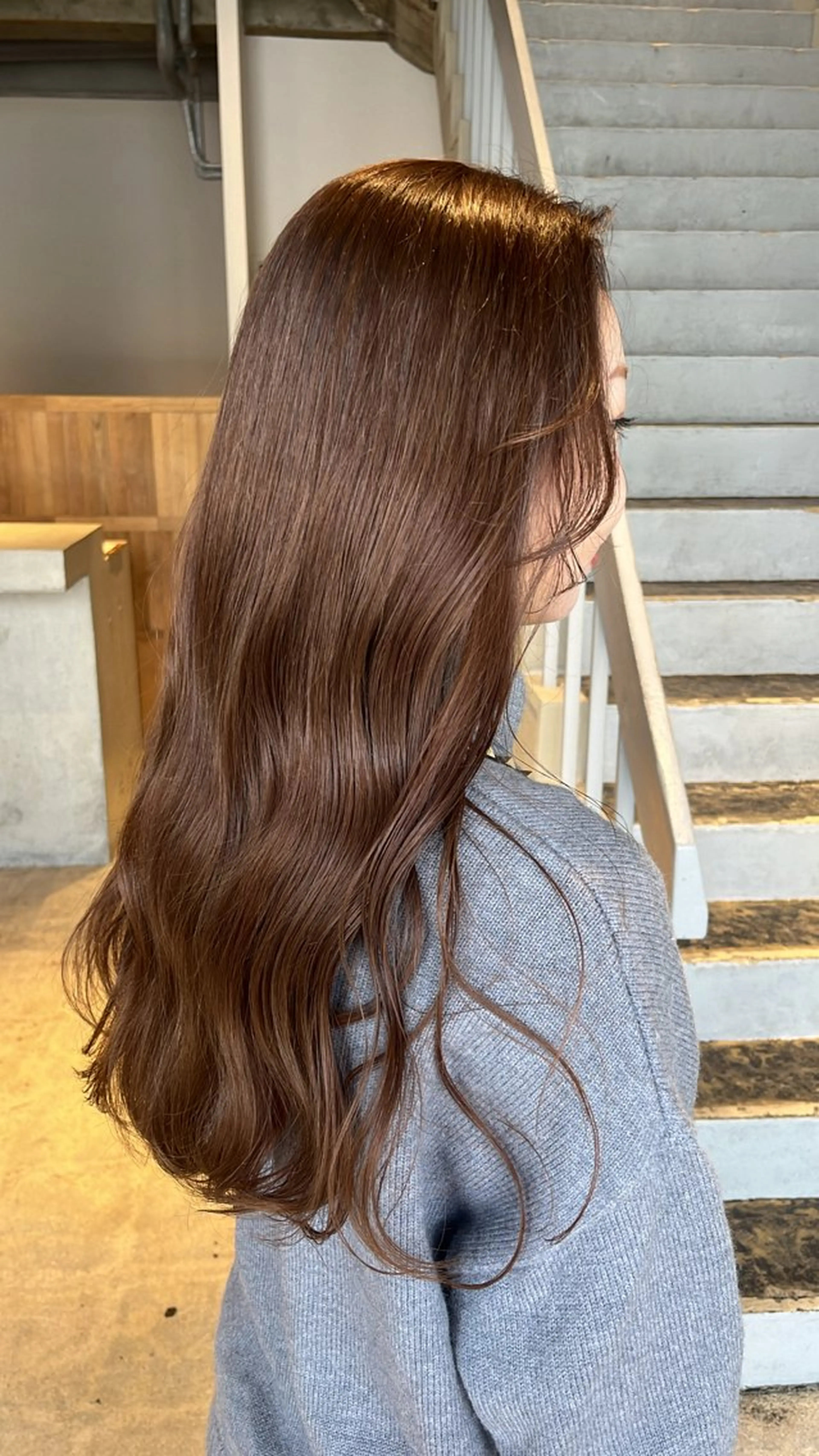 ロング カラー 藤井 美歩/赤髪のヘアスタイル