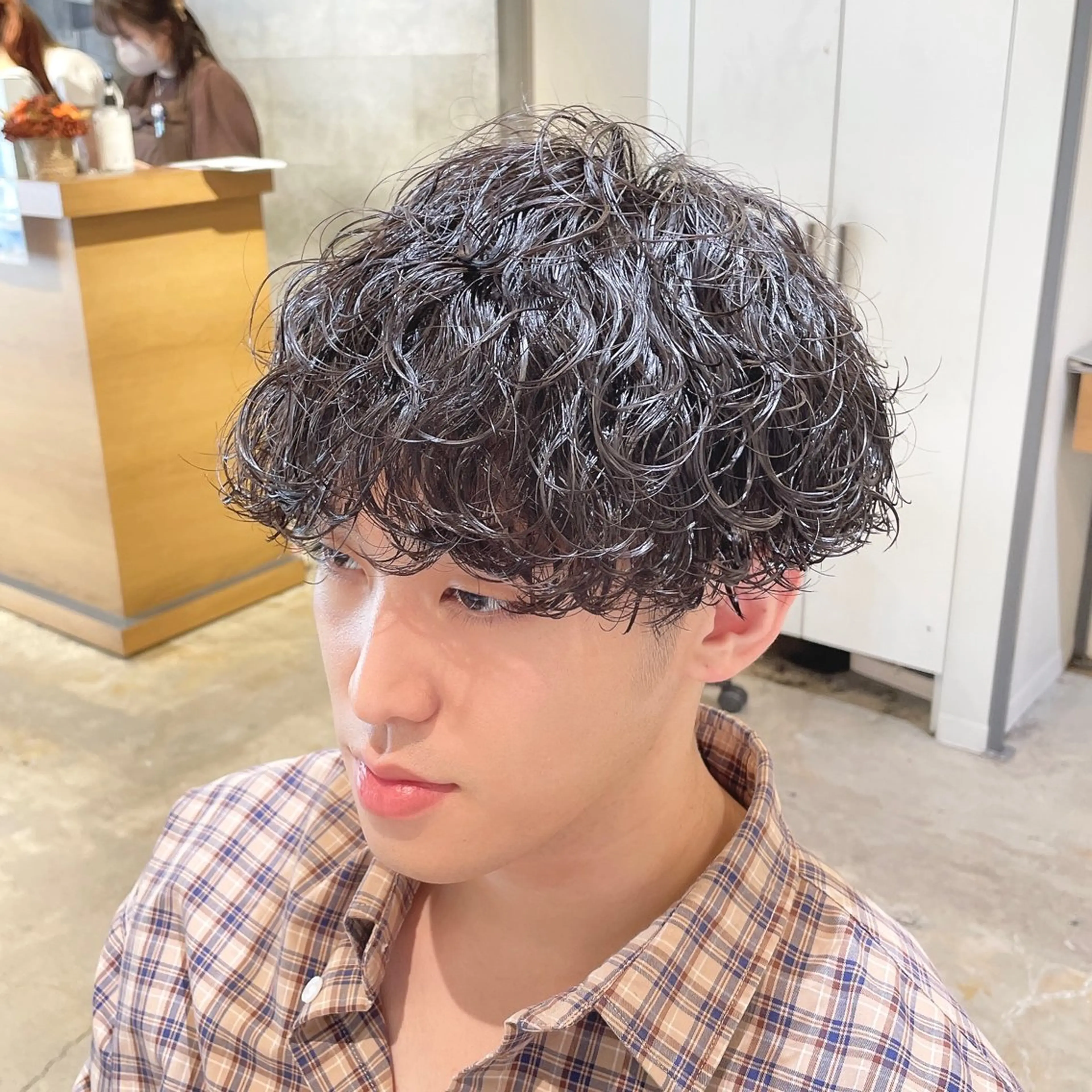 パーマ メンズ 波巻きパーマ lucy.所属・🏝🌞メンズ人気 平澤日向🌞🏝のヘアスタイル