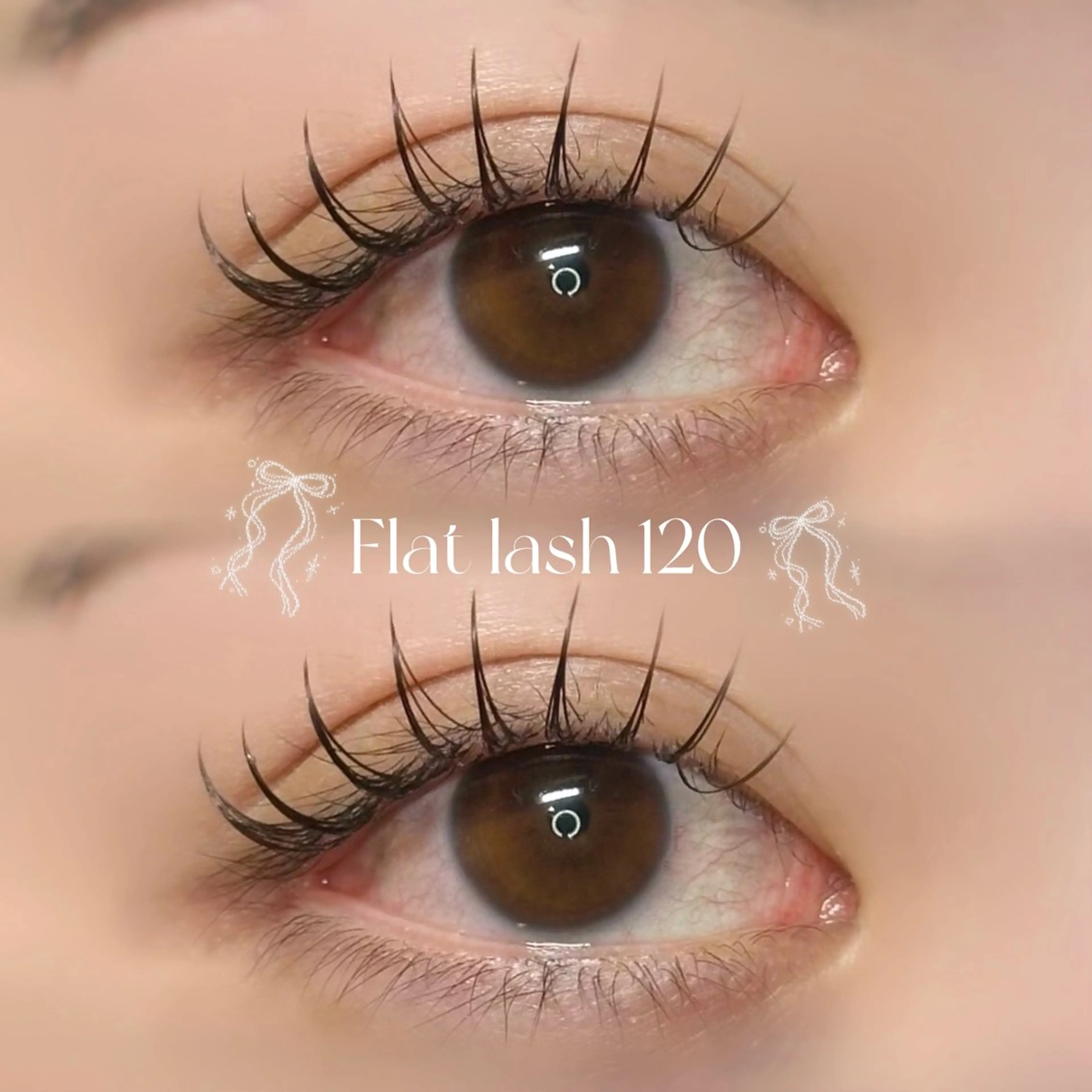 ⌇エクステ人気メニュー⌇フラットラッシュ120本🎀の写真