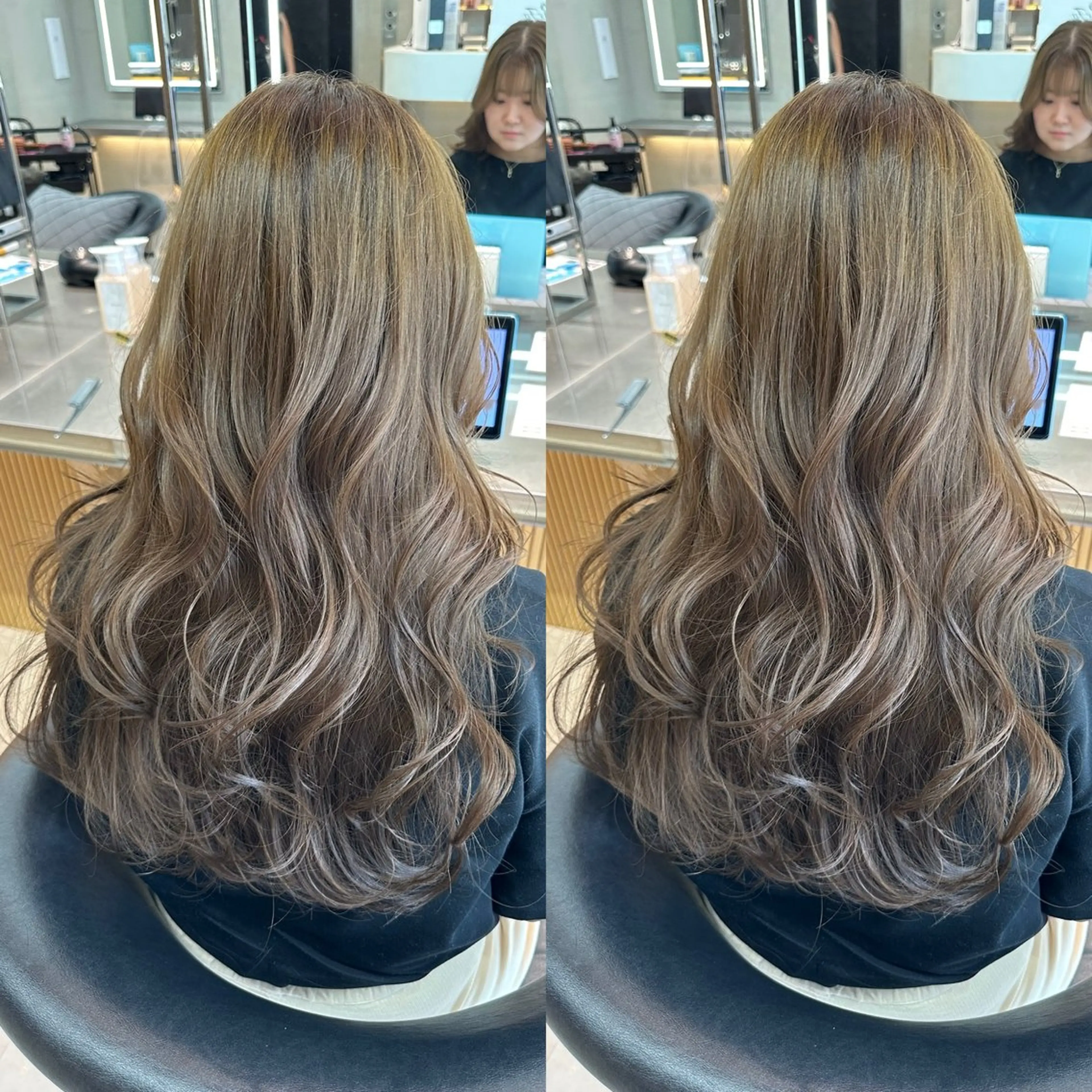 ロング カット ヘアカラー トリートメント ✨髪質改善特化✨副 店長椎葉信乃介のヘアスタイル