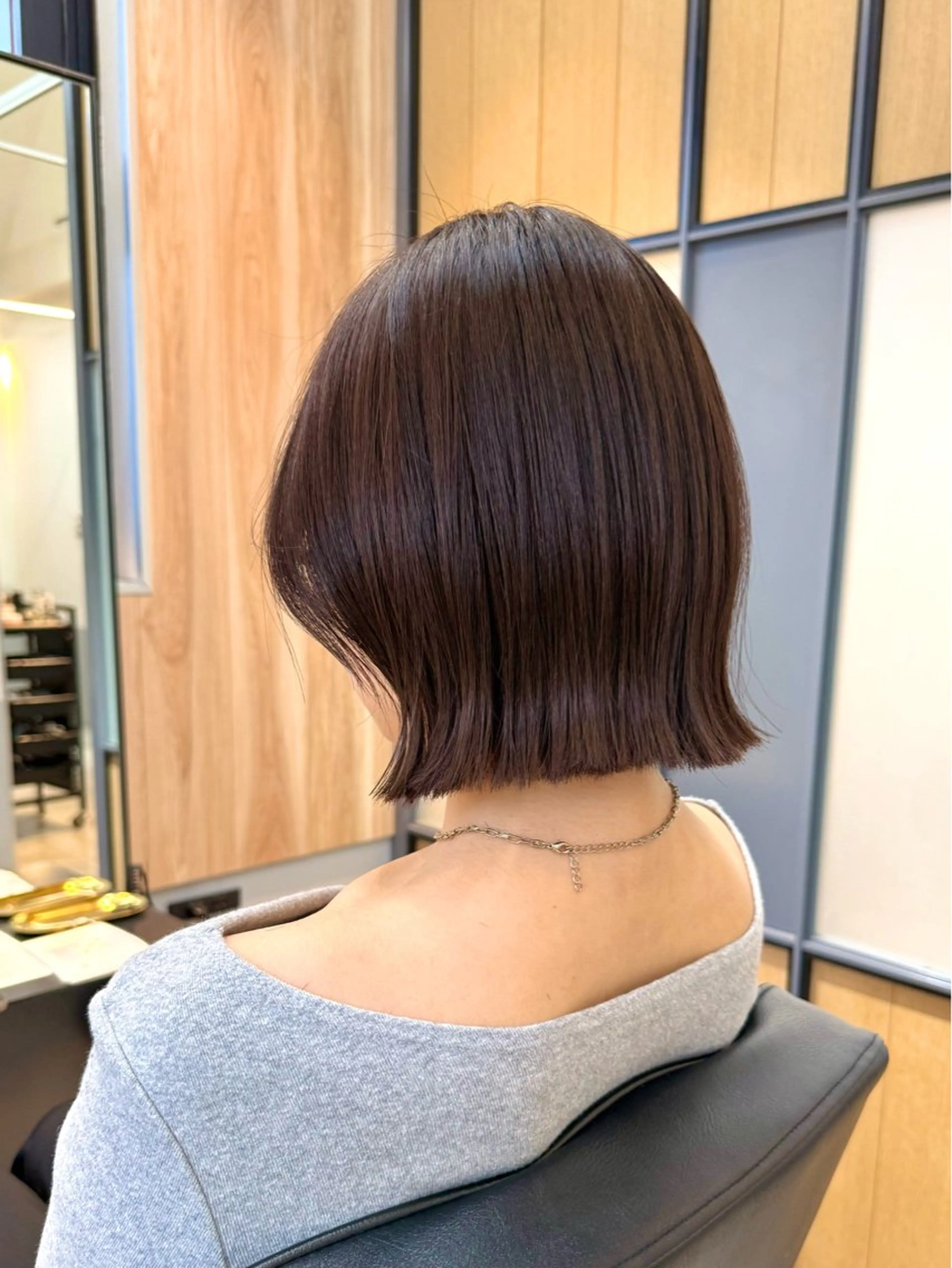 ショート カラー ボブ 韓国風ヘア 神戸ボブ✂️ ioe三宮/田 伸佳のヘアスタイル